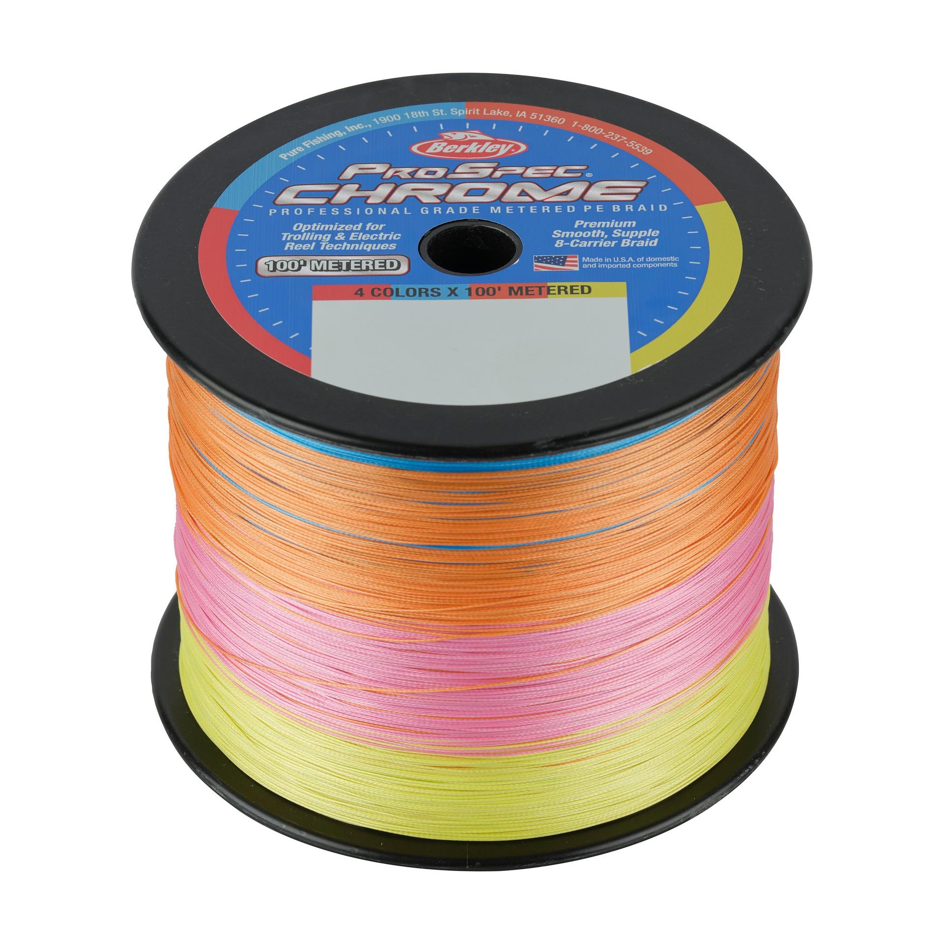ProSpec Chrome 4 x 100' Metered Braid 20 lb / 3500 yd ProSpec Chrome 4 x 100' Metered Braid 20 lb / 3500 yd