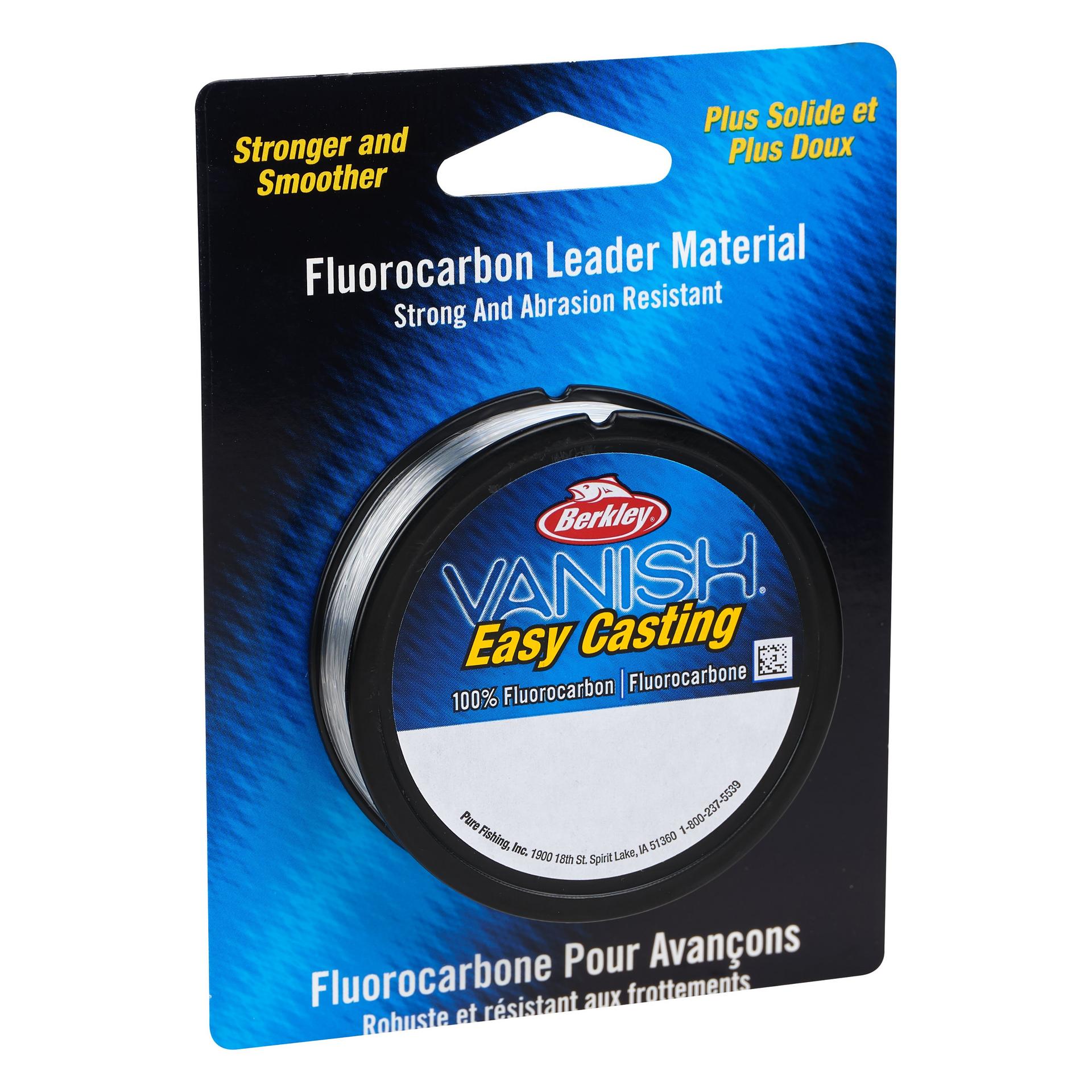 berkley 3 pound fluorocarbon ice fishing line Berkley Vanish Leader Material 30lb Test