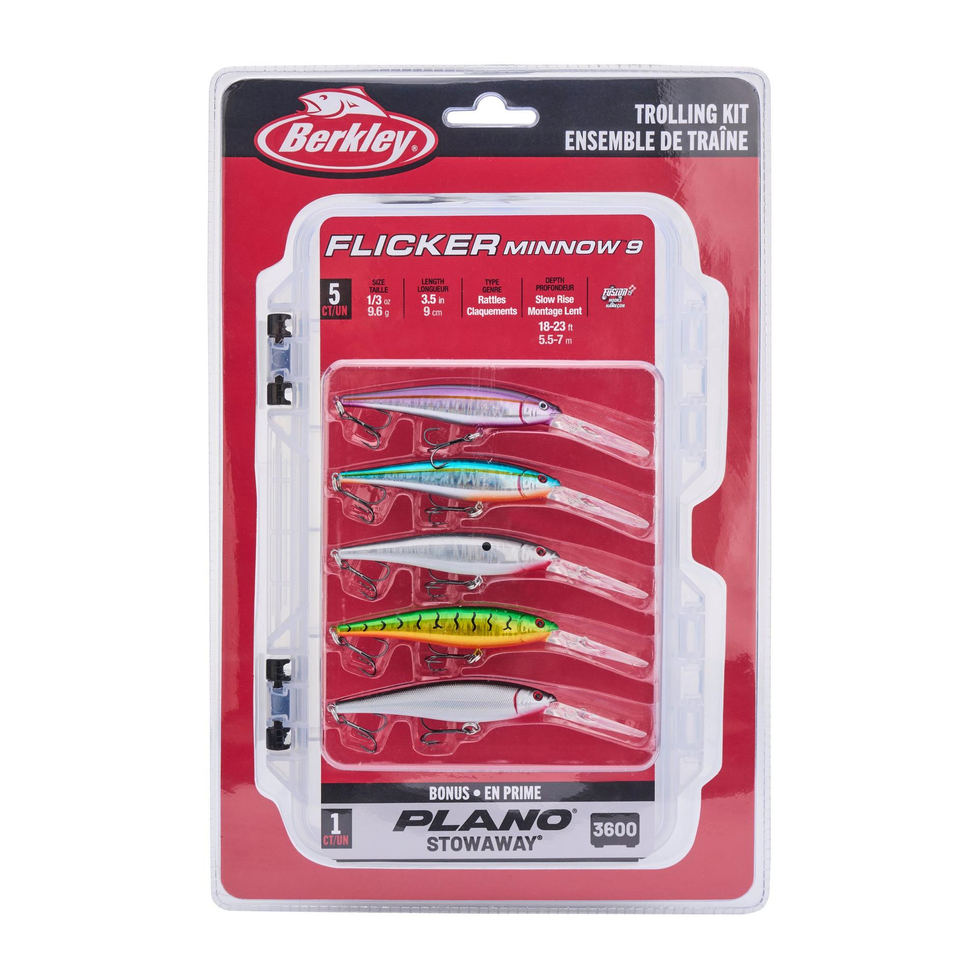 Berkley FlickerMinnowTrollingPack 9 Assorted PKG | Berkley Fishing