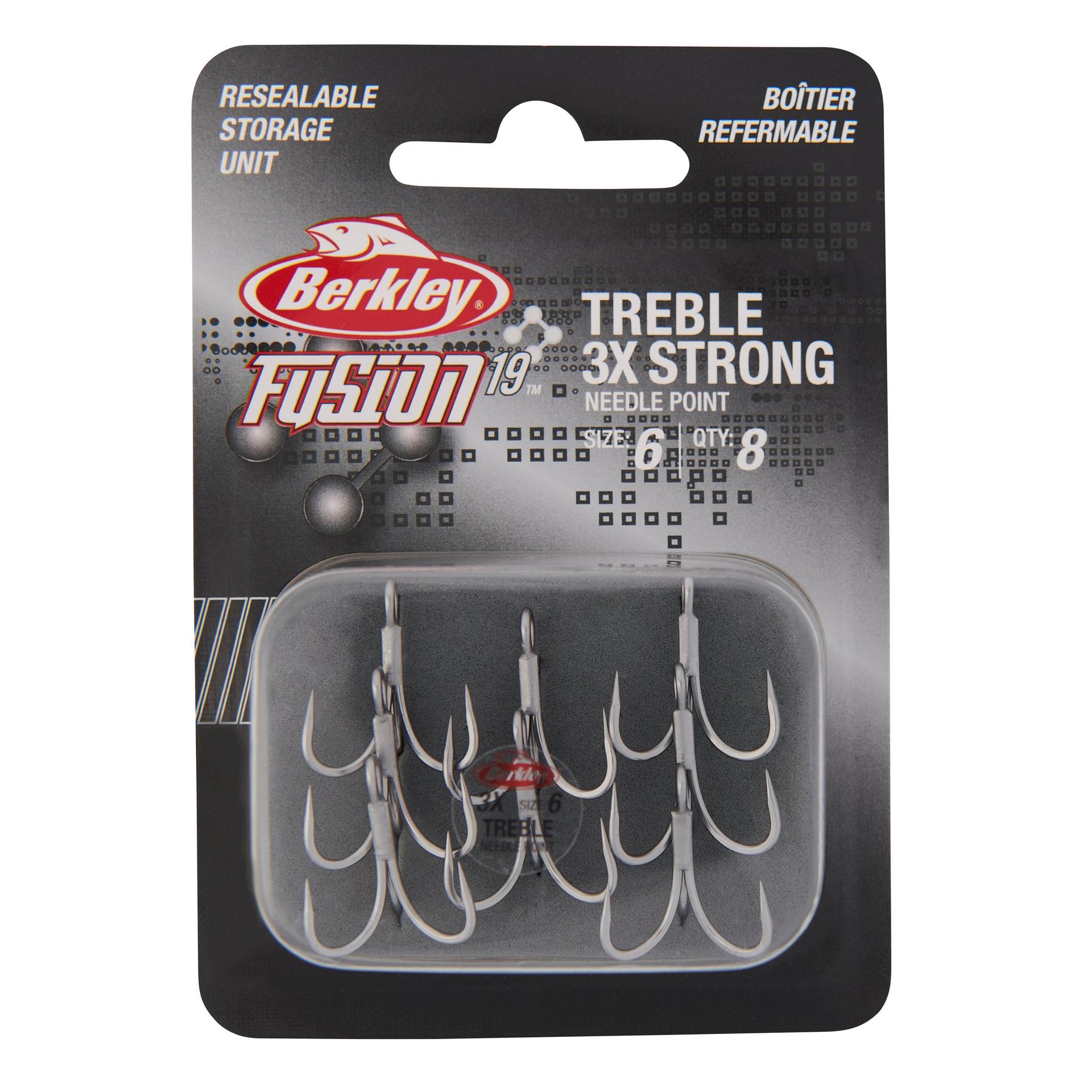 Berkley Fusion19Treble3xHooks 6 PKG | Berkley Fishing