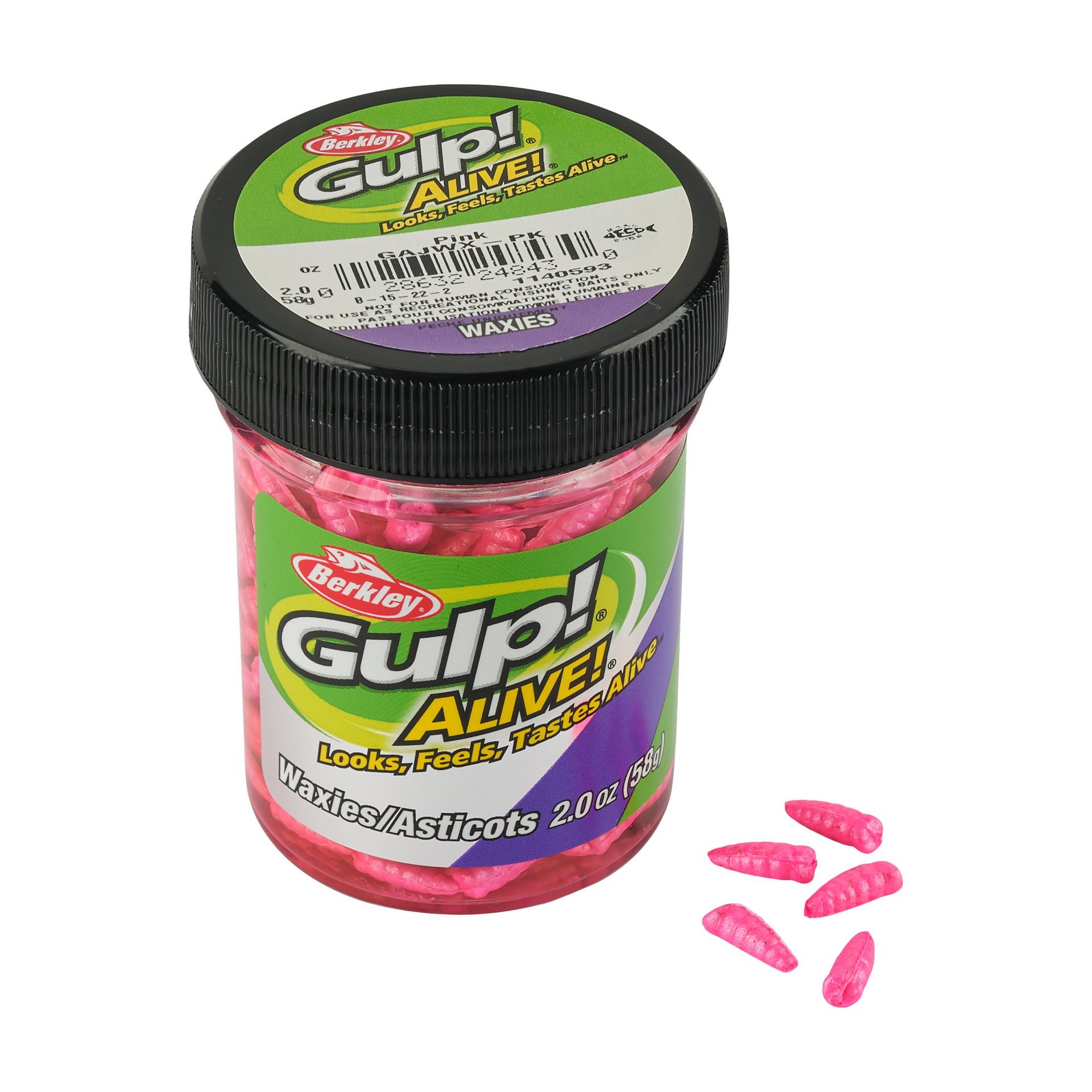 Berkley Gulp!Alive!Waxies Pink 0.5in PKG | Berkley Fishing