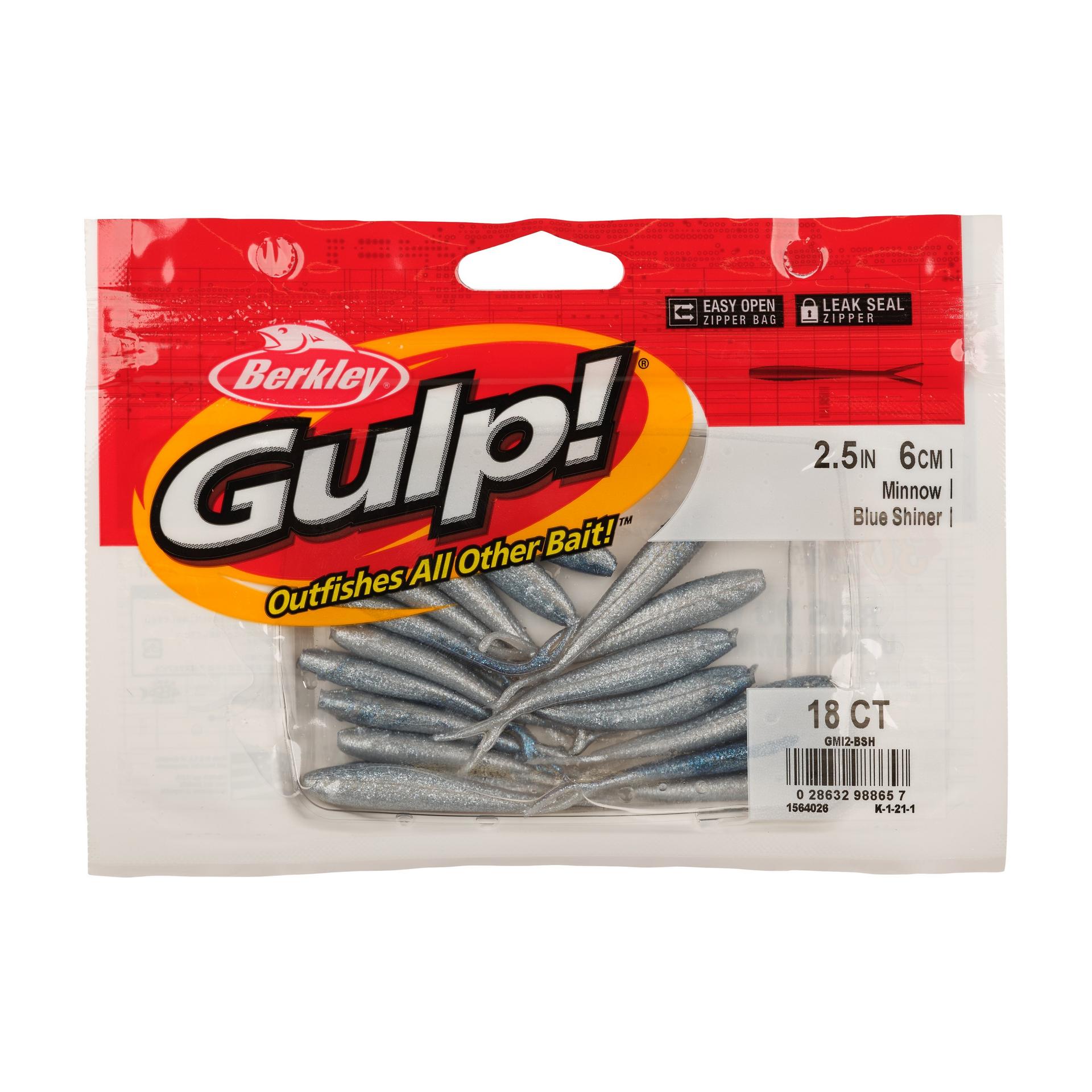 Berkley Gulp!Minnow 2.5in BlueShiner PKG | Berkley Fishing