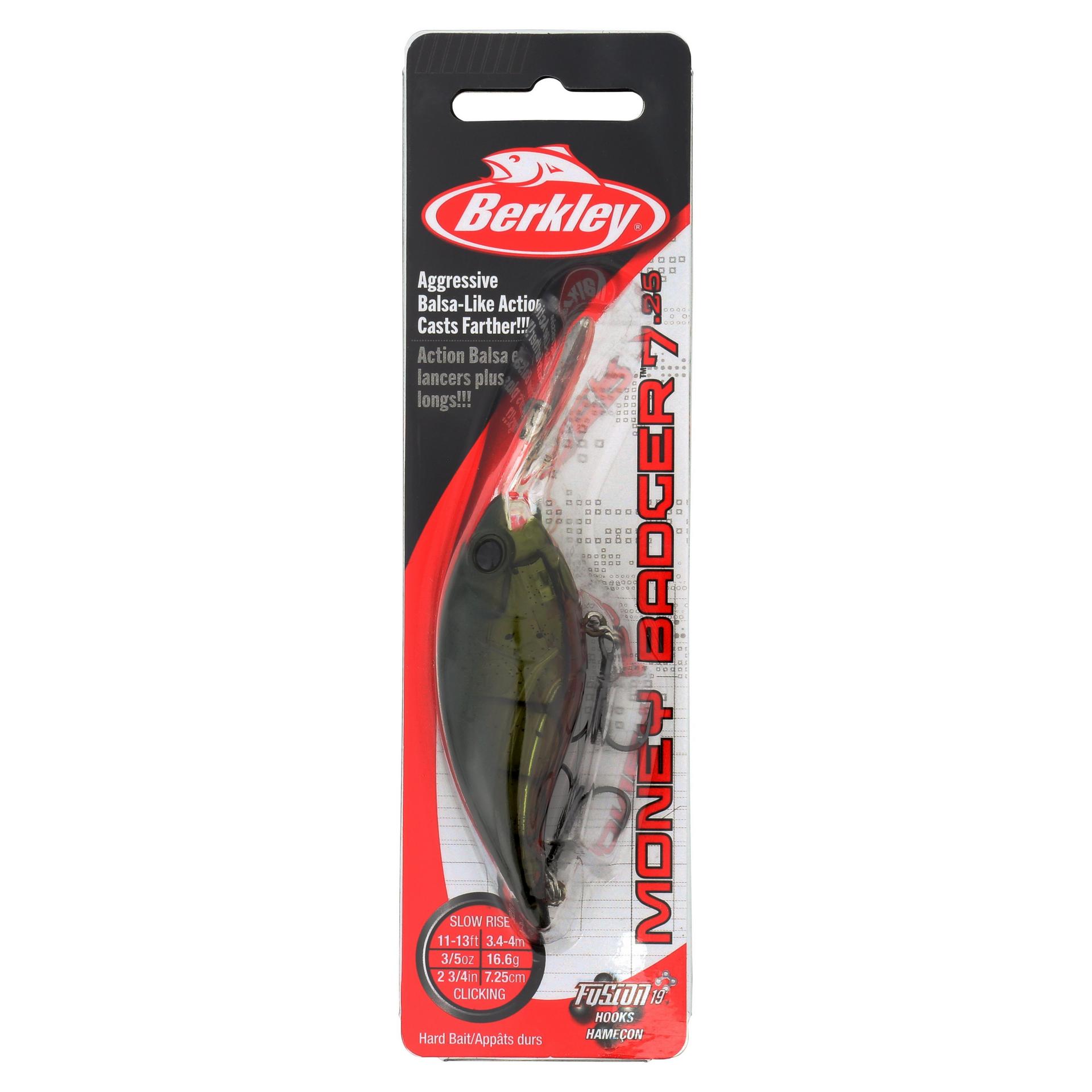 Berkley MoneyBadger 725 GhostGreenCraw PKG | Berkley Fishing