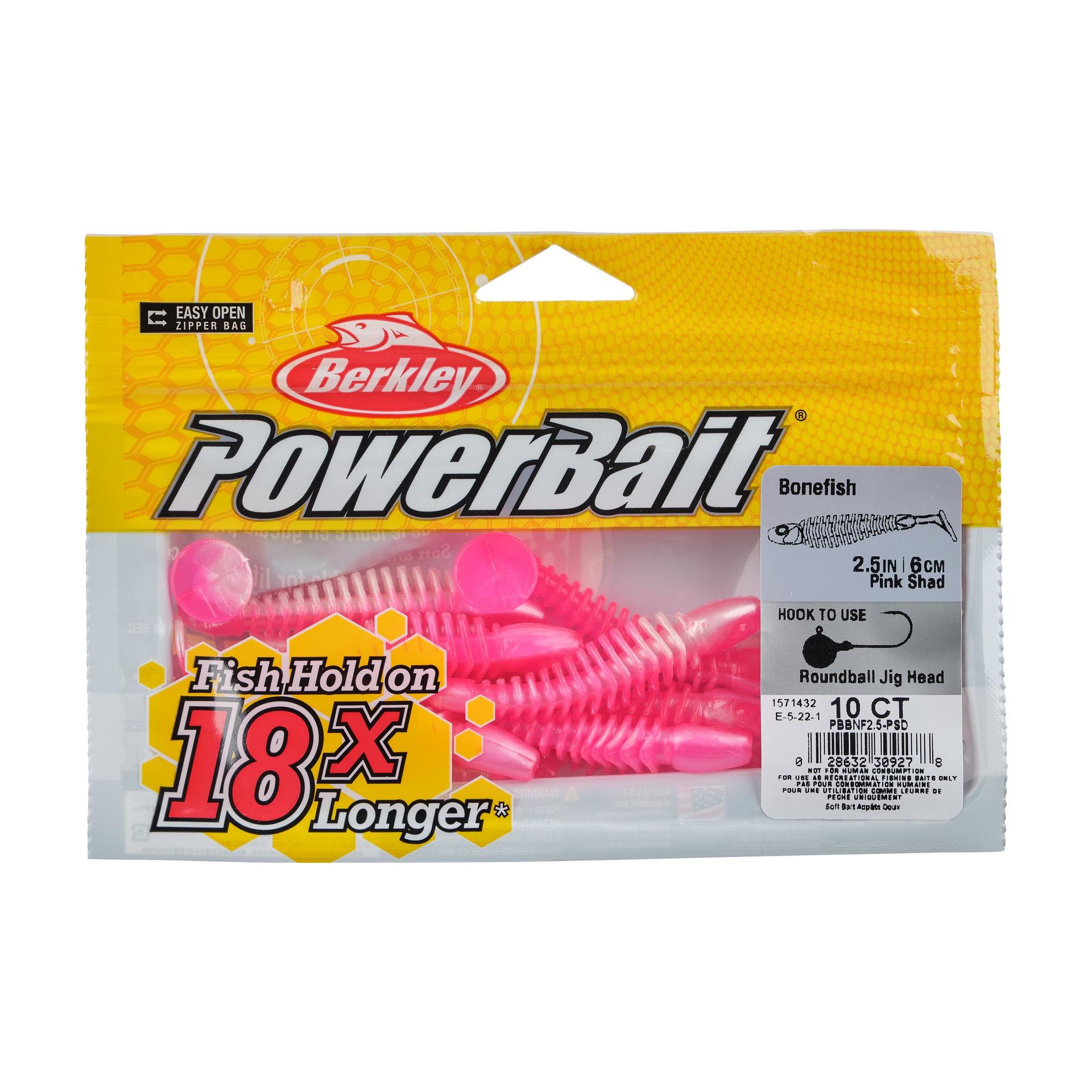 Berkley PowerBaitBonefish 2.5 PinkShad PKG | Berkley Fishing