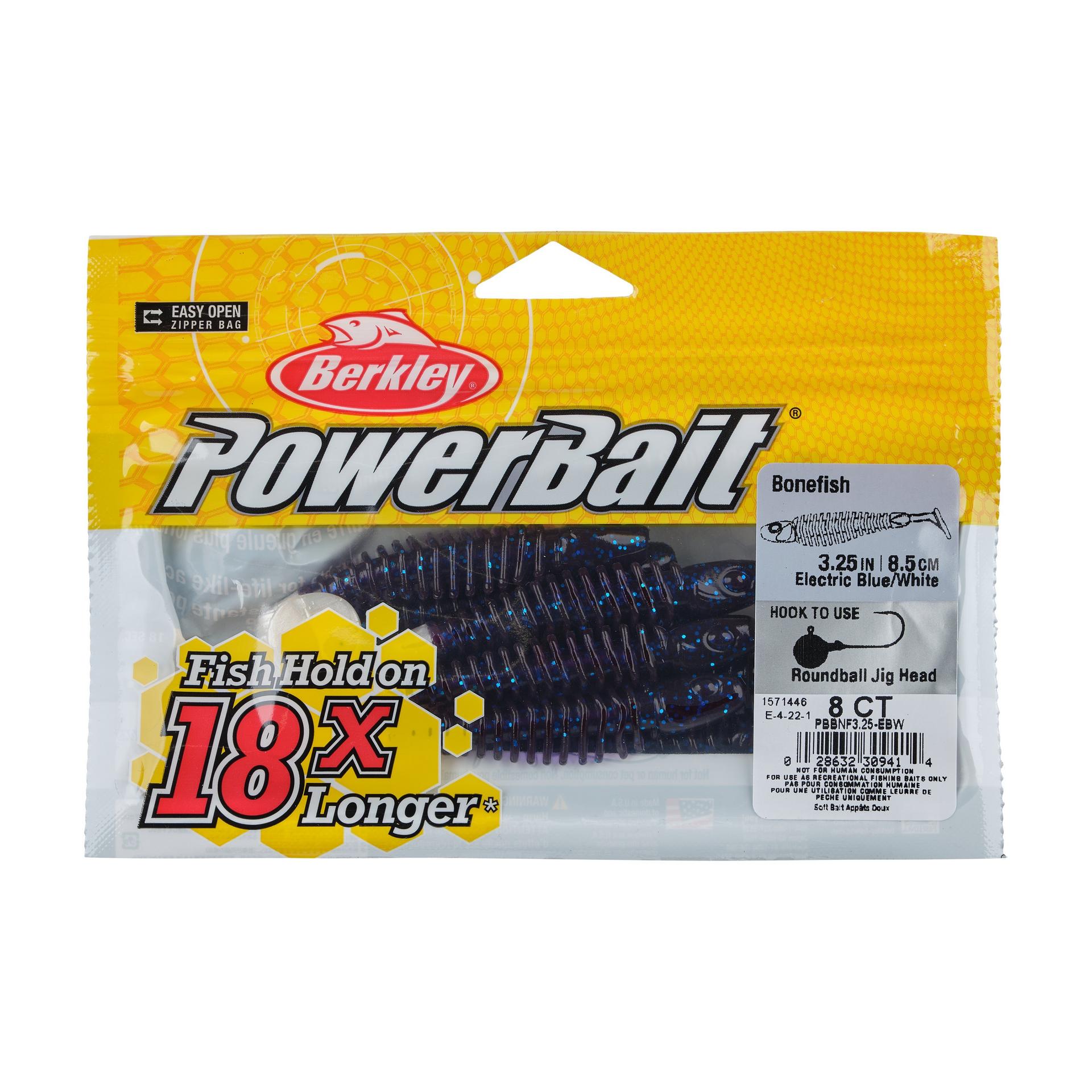 Berkley PowerBaitBonefish 3.25 ElectricBlueWhite PKG | Berkley Fishing