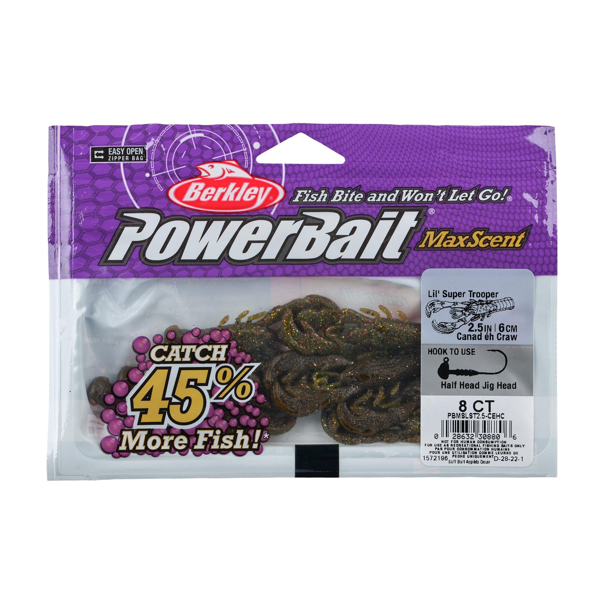 Berkley PowerBaitMaxScentLil'SuperTrooper CanadehCraw PKG | Berkley Fishing