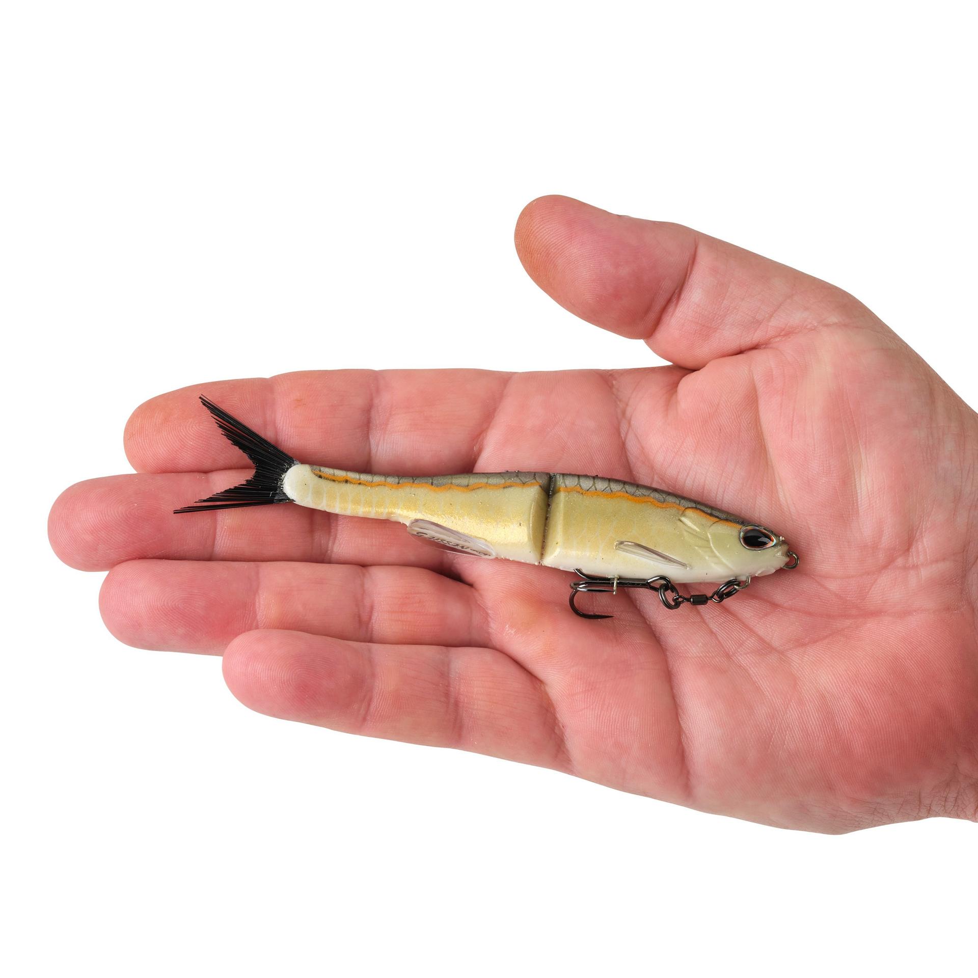 Berkley PowerBaitNessie GoldenShiner 5in HAND | Berkley Fishing