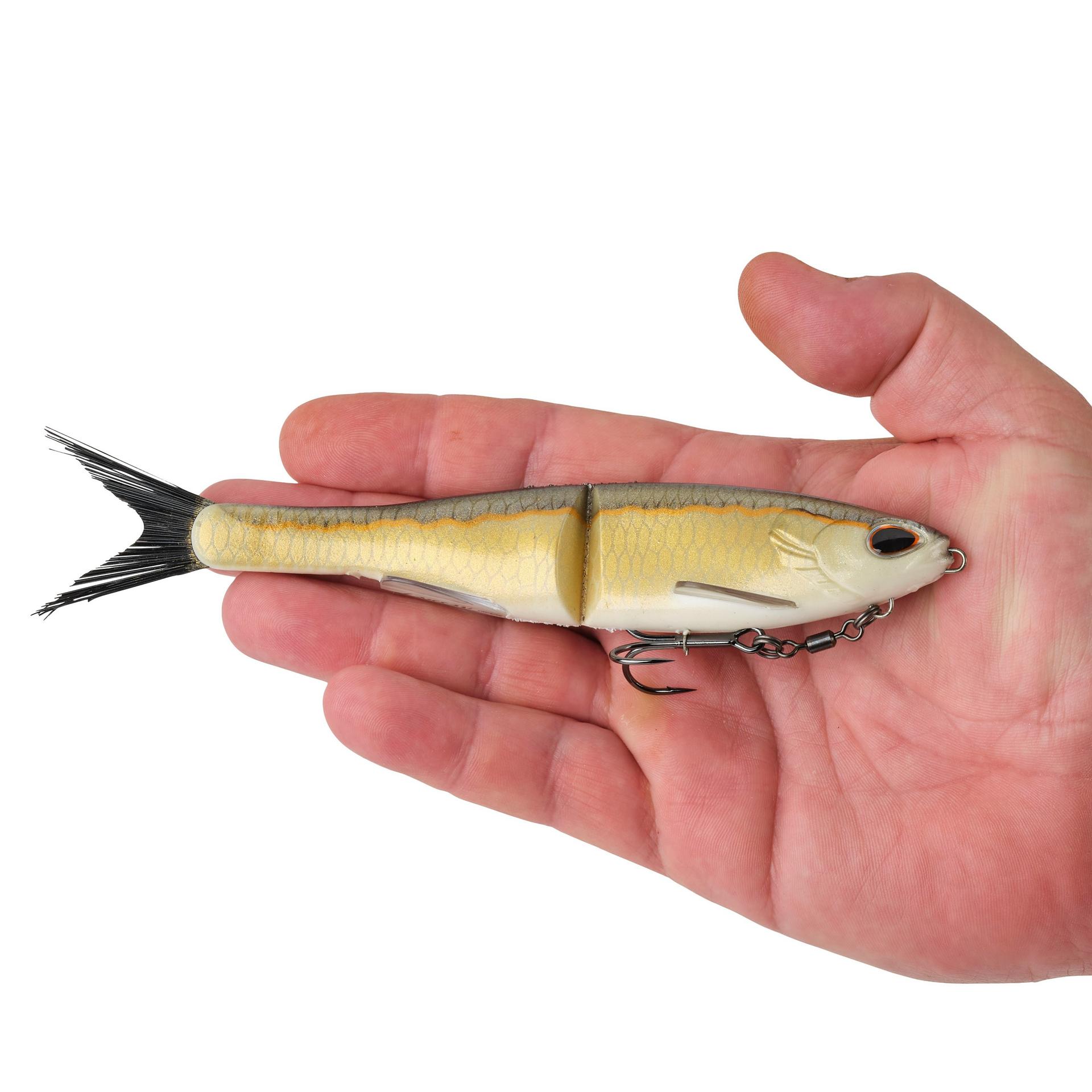 Berkley PowerBaitNessie GoldenShiner 7in HAND | Berkley Fishing