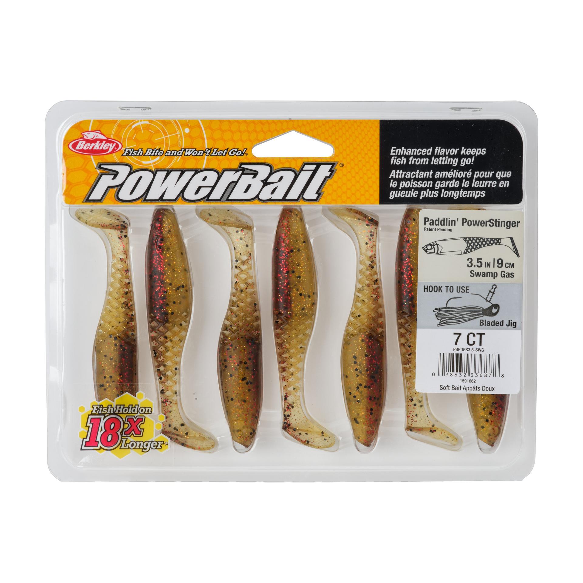 Berkley PowerBaitPaddlinPowerStinger SwampGas 3.5in PKG | Berkley Fishing