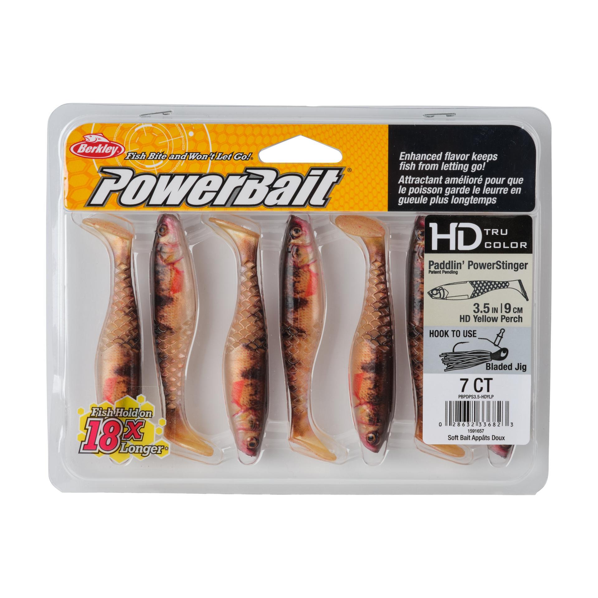 Berkley PowerBaitPaddlinPowerStinger YP 3.5in PKG | Berkley Fishing