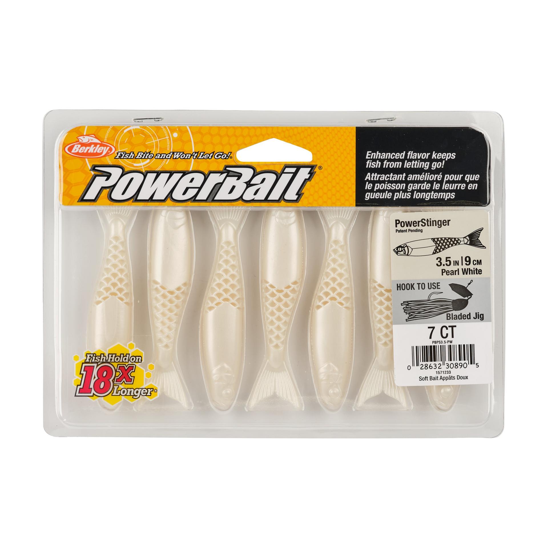 Berkley PowerBaitPowerStinger 3.5 PearlWhite PKG | Berkley Fishing