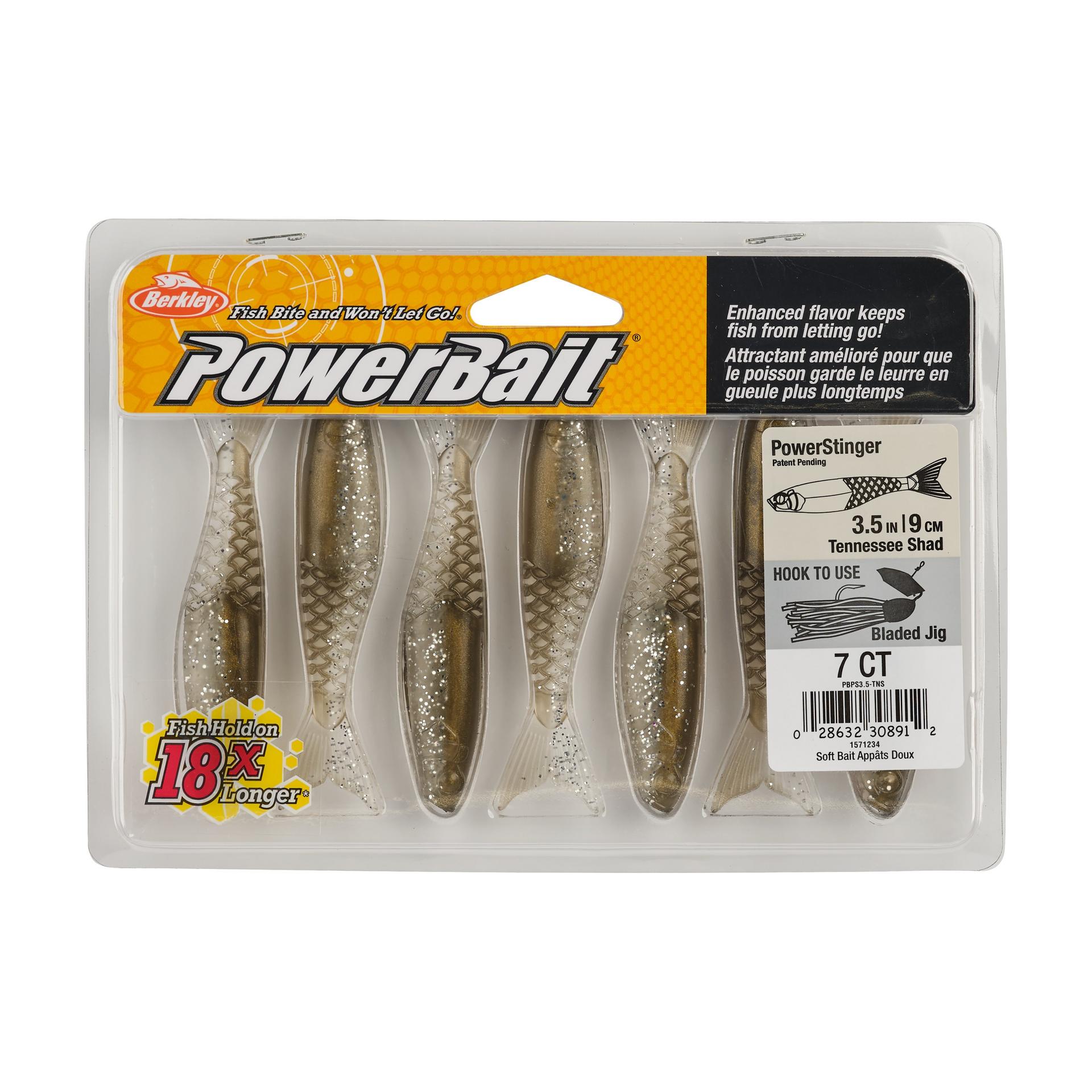 Berkley PowerBaitPowerStinger 3.5 TennesseeShad PKG | Berkley Fishing