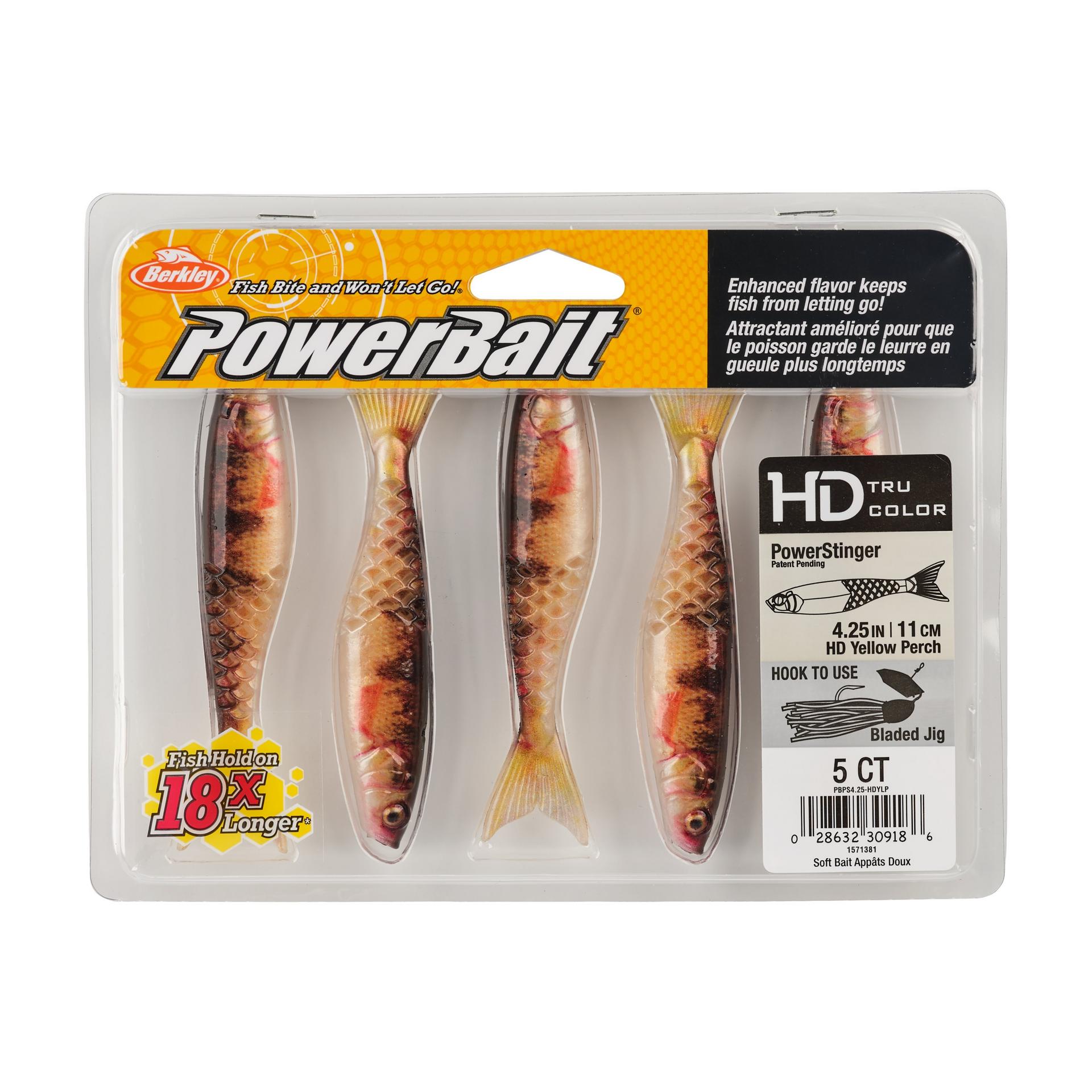 Berkley PowerBaitPowerStinger 4.25 HDYellowPerch PKG | Berkley Fishing