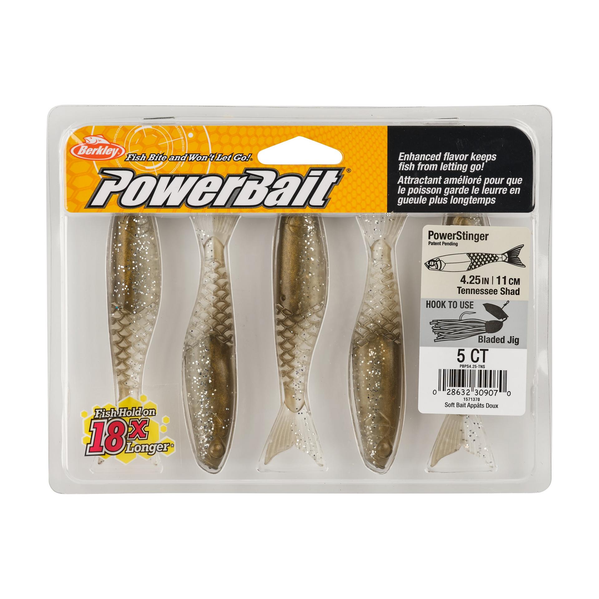 Berkley PowerBaitPowerStinger 4.25 TennesseeShad PKG | Berkley Fishing