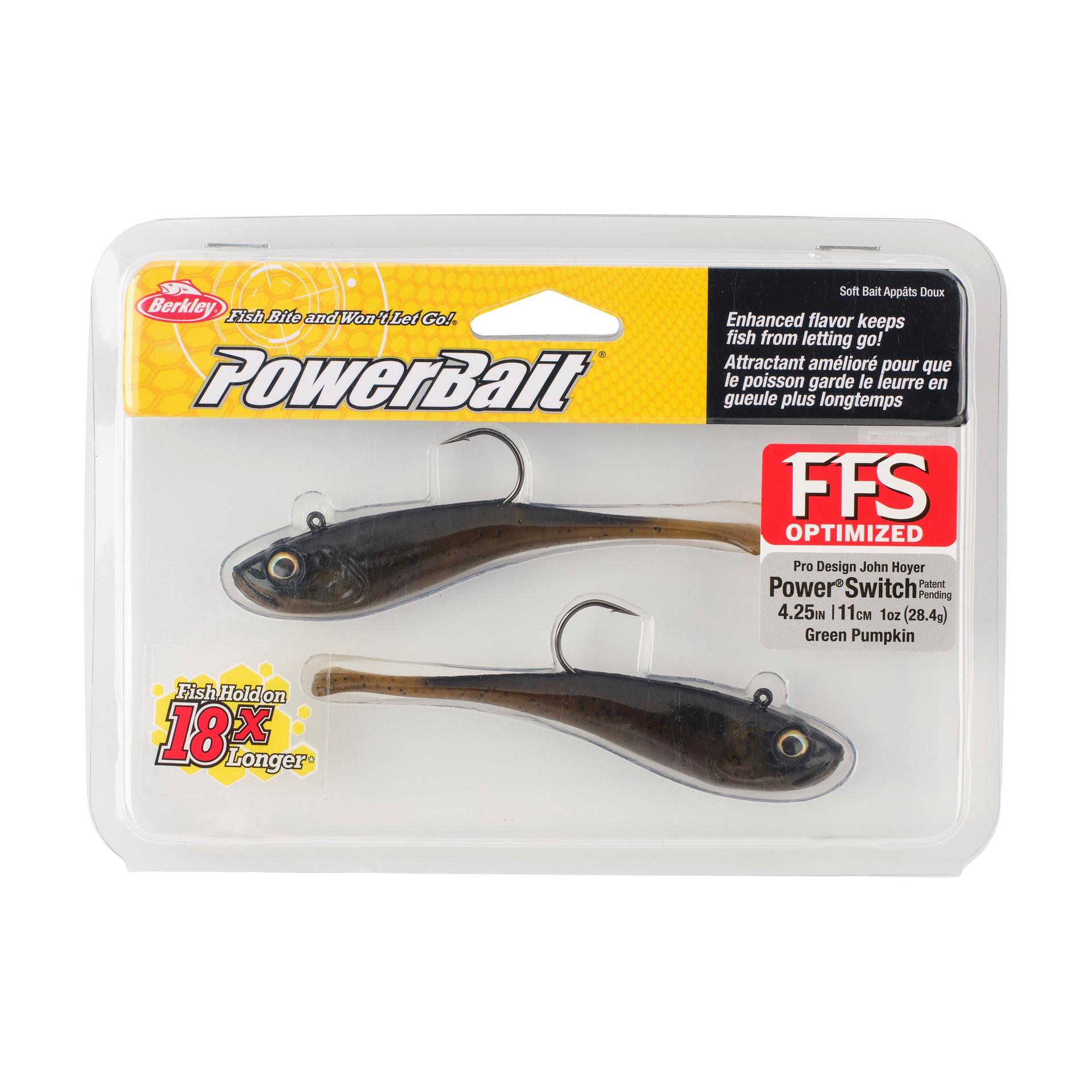 Berkley PowerBaitPowerSwitch GreenPumpkin 4.25in PKG | Berkley Fishing