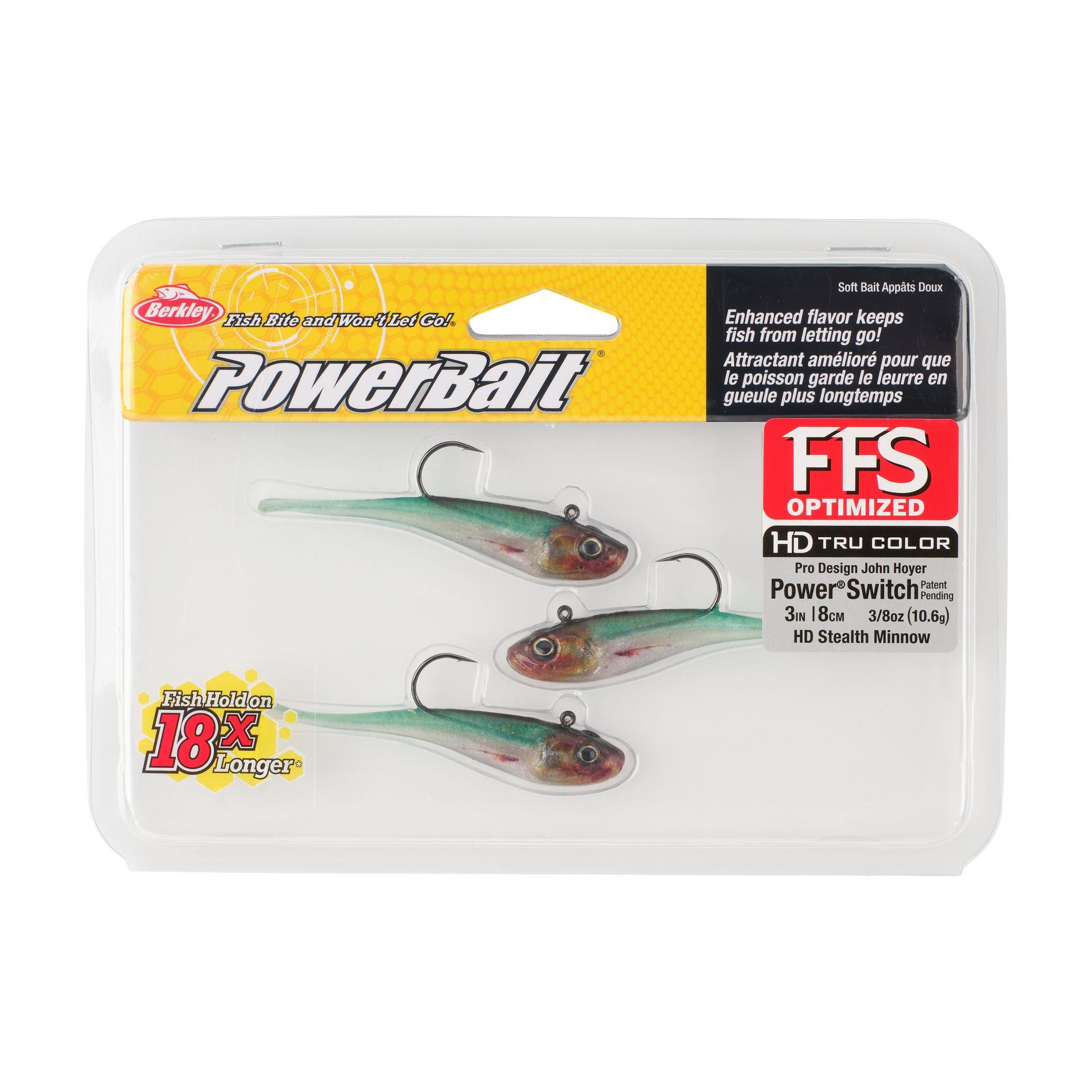 Berkley PowerBaitPowerSwitch HDStealthMinnow 3in PKG | Berkley Fishing