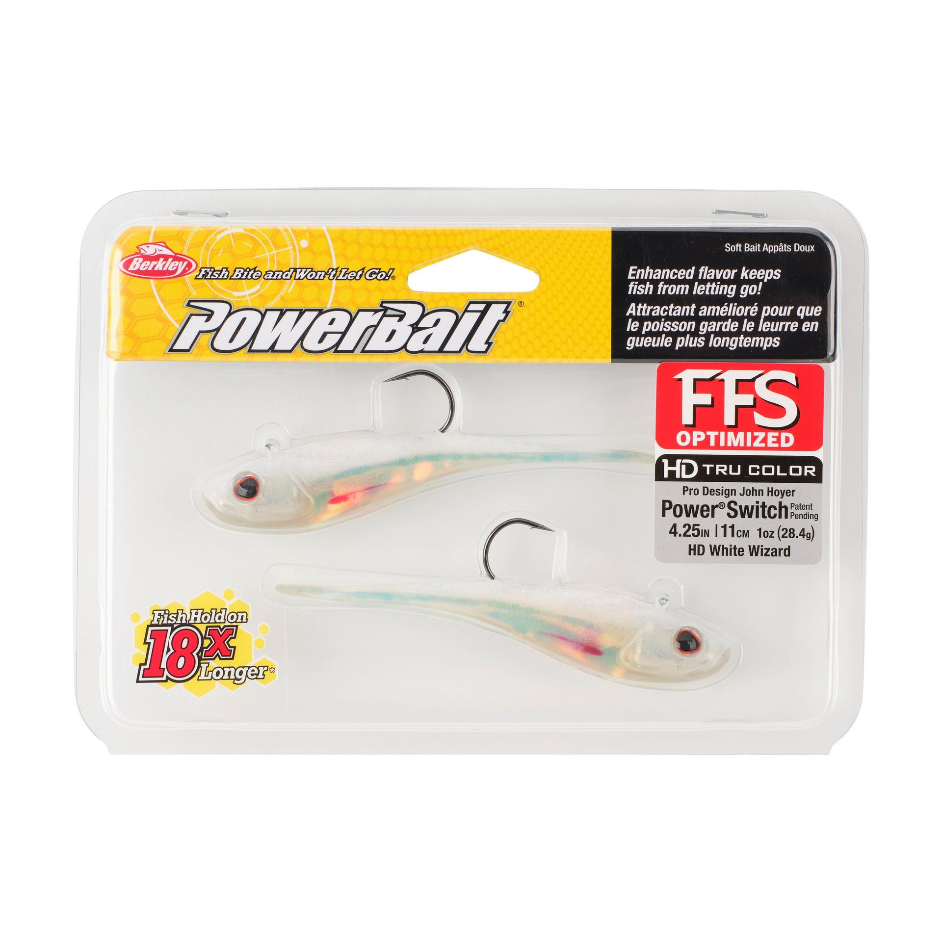 Berkley PowerBaitPowerSwitch HDWhiteWizard 4.25in PKG | Berkley Fishing