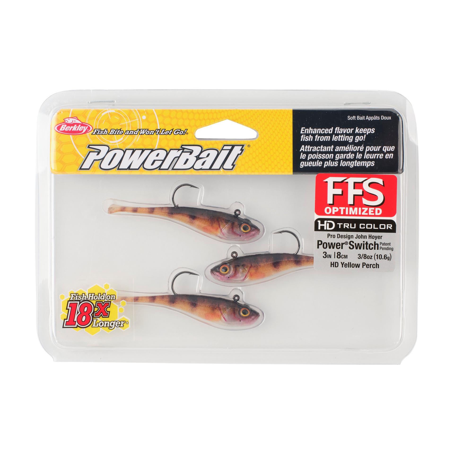 Berkley PowerBaitPowerSwitch HDYellowPerch 3in PKG | Berkley Fishing