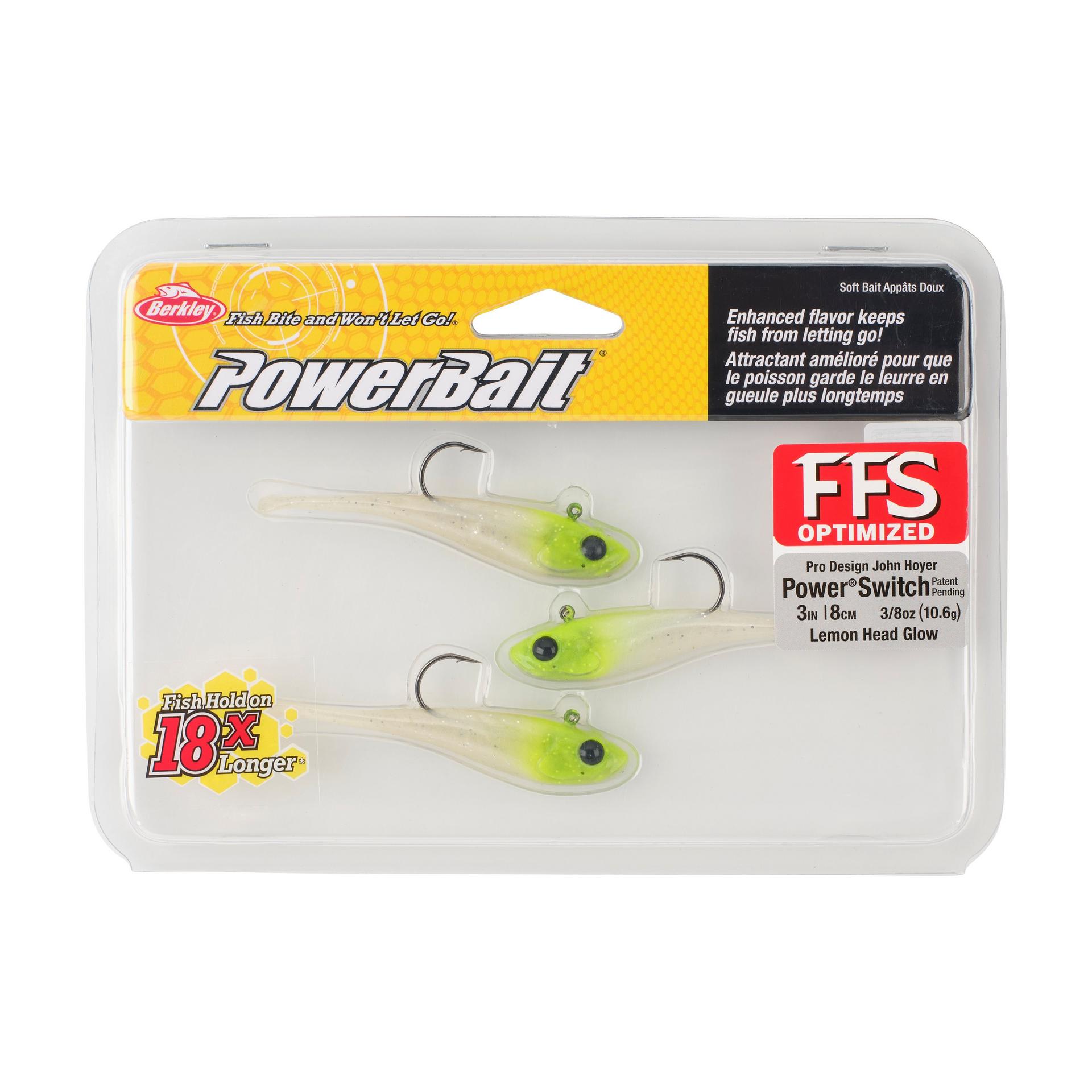 Berkley PowerBaitPowerSwitch LemonHeadGlow 3in PKG | Berkley Fishing