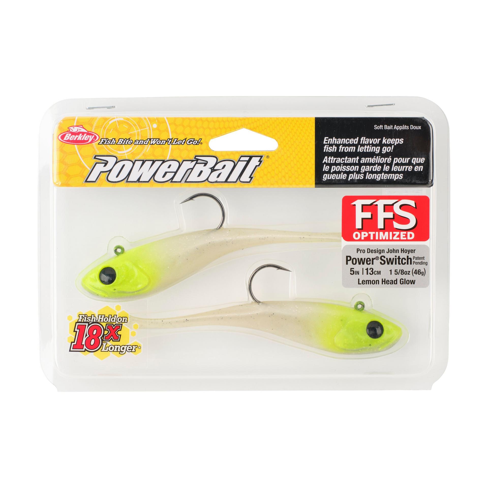 Berkley PowerBaitPowerSwitch LemonHeadGlow 5in PKG | Berkley Fishing