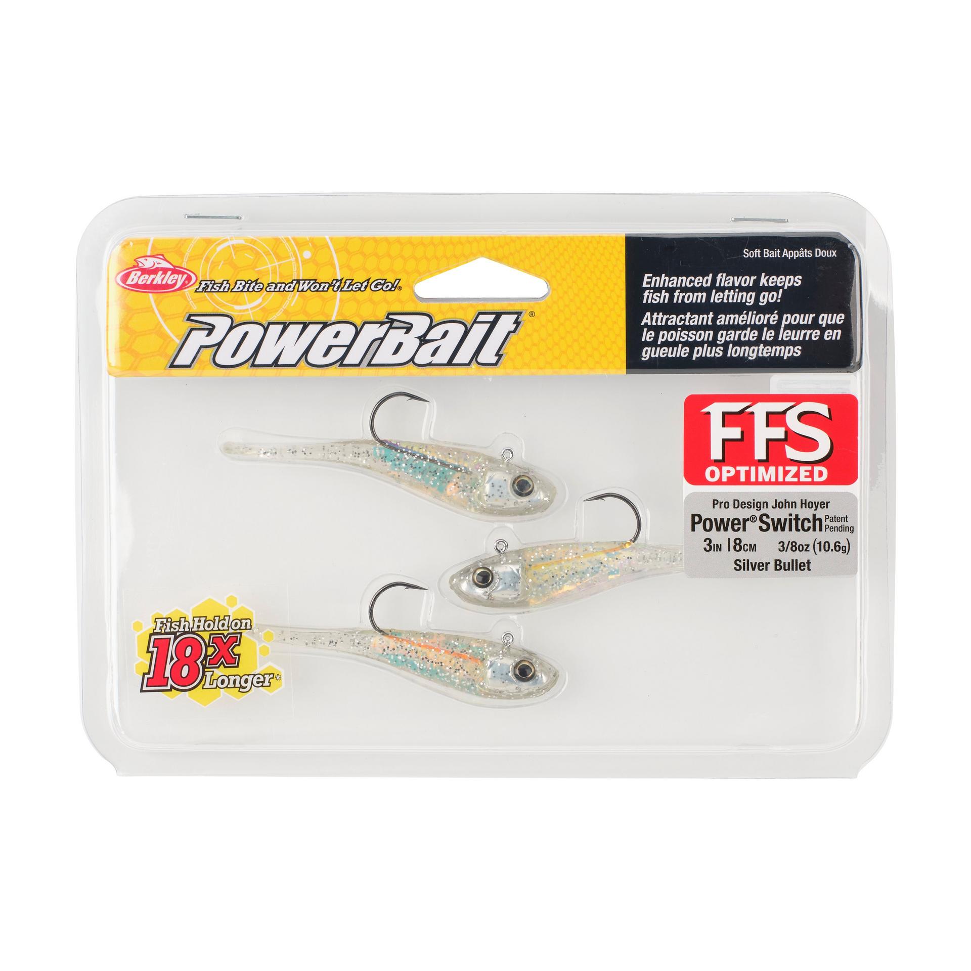 Berkley PowerBaitPowerSwitch SilverBullet 3in PKG | Berkley Fishing