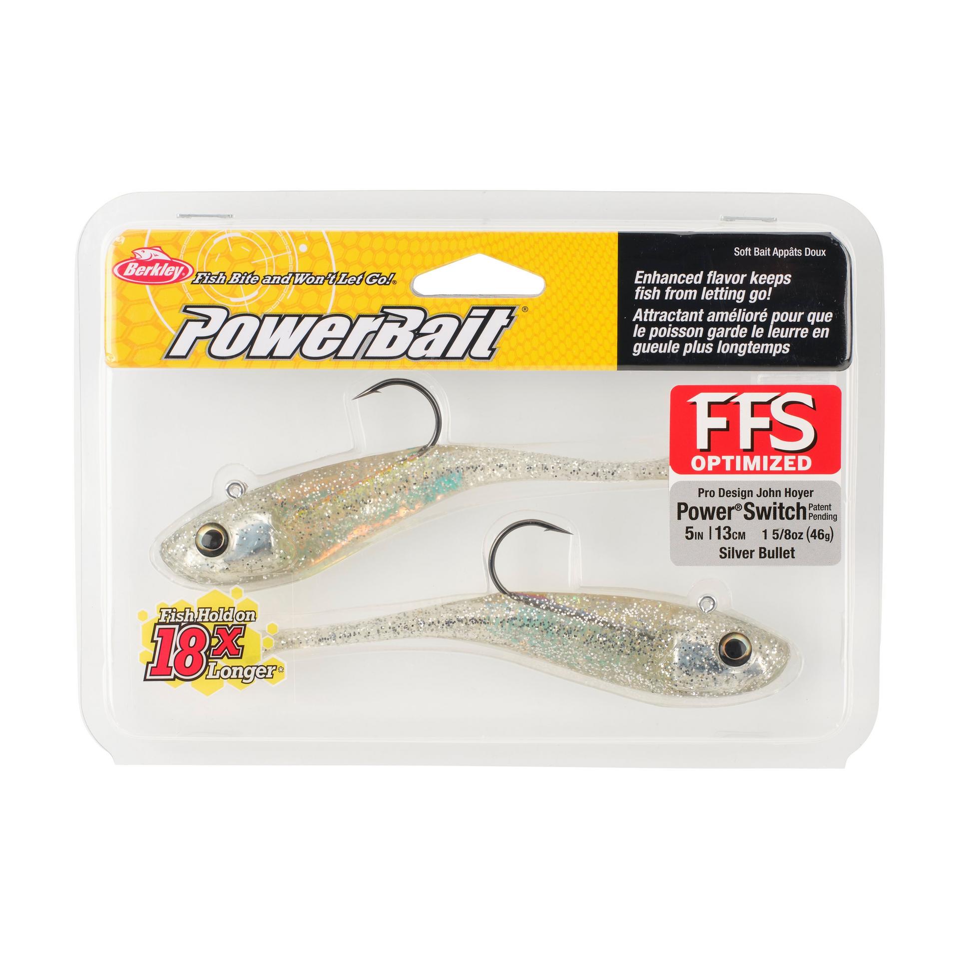 Berkley PowerBaitPowerSwitch SilverBullet 5in PKG | Berkley Fishing