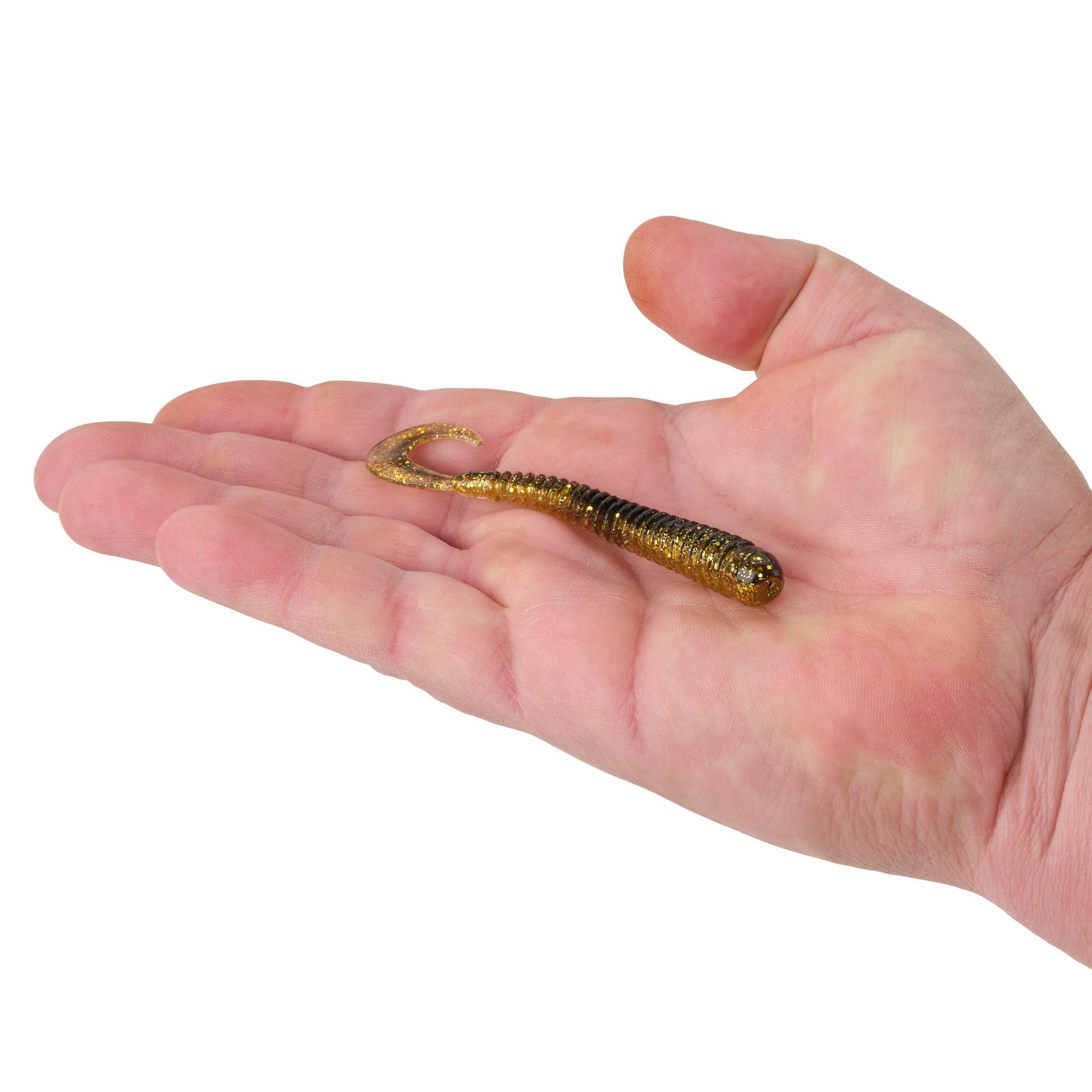 Berkley PowerBaitRibWorm MidnightShine 4in HAND | Berkley Fishing