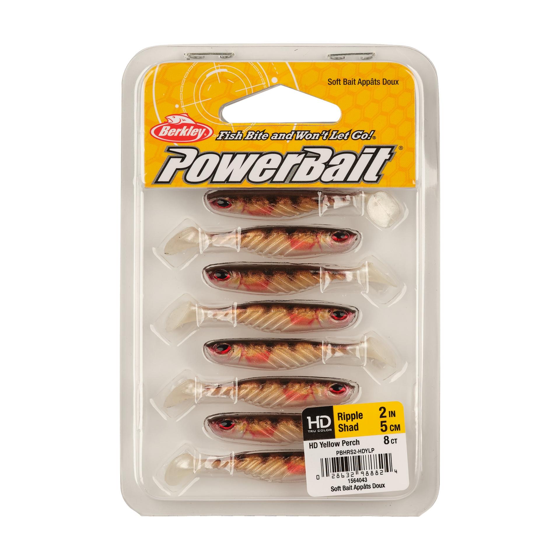 Berkley PowerBaitRippleShad 2in HDYellowPerch PKG | Berkley Fishing