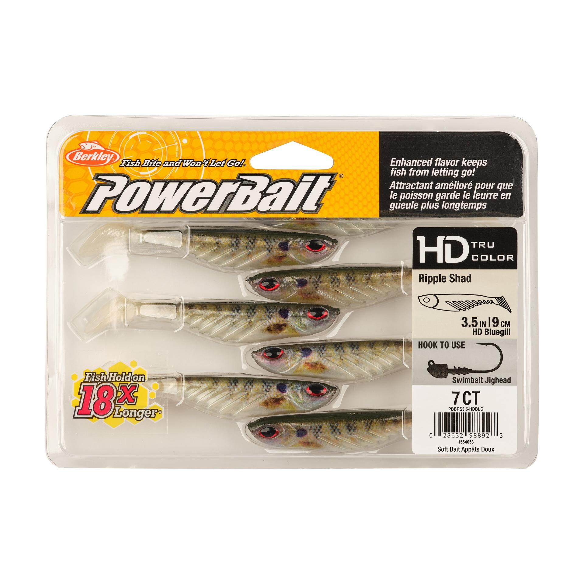 Berkley PowerBaitRippleShad 3.5in HDBluegill PKG | Berkley Fishing