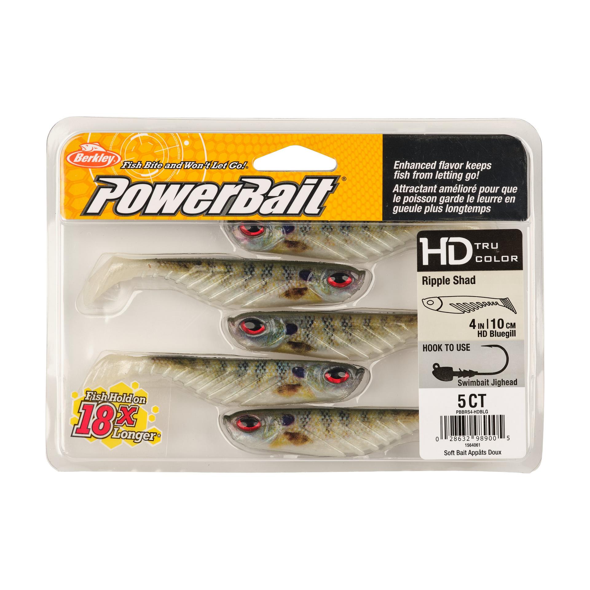 Berkley PowerBaitRippleShad 4in HDBluegill PKG | Berkley Fishing