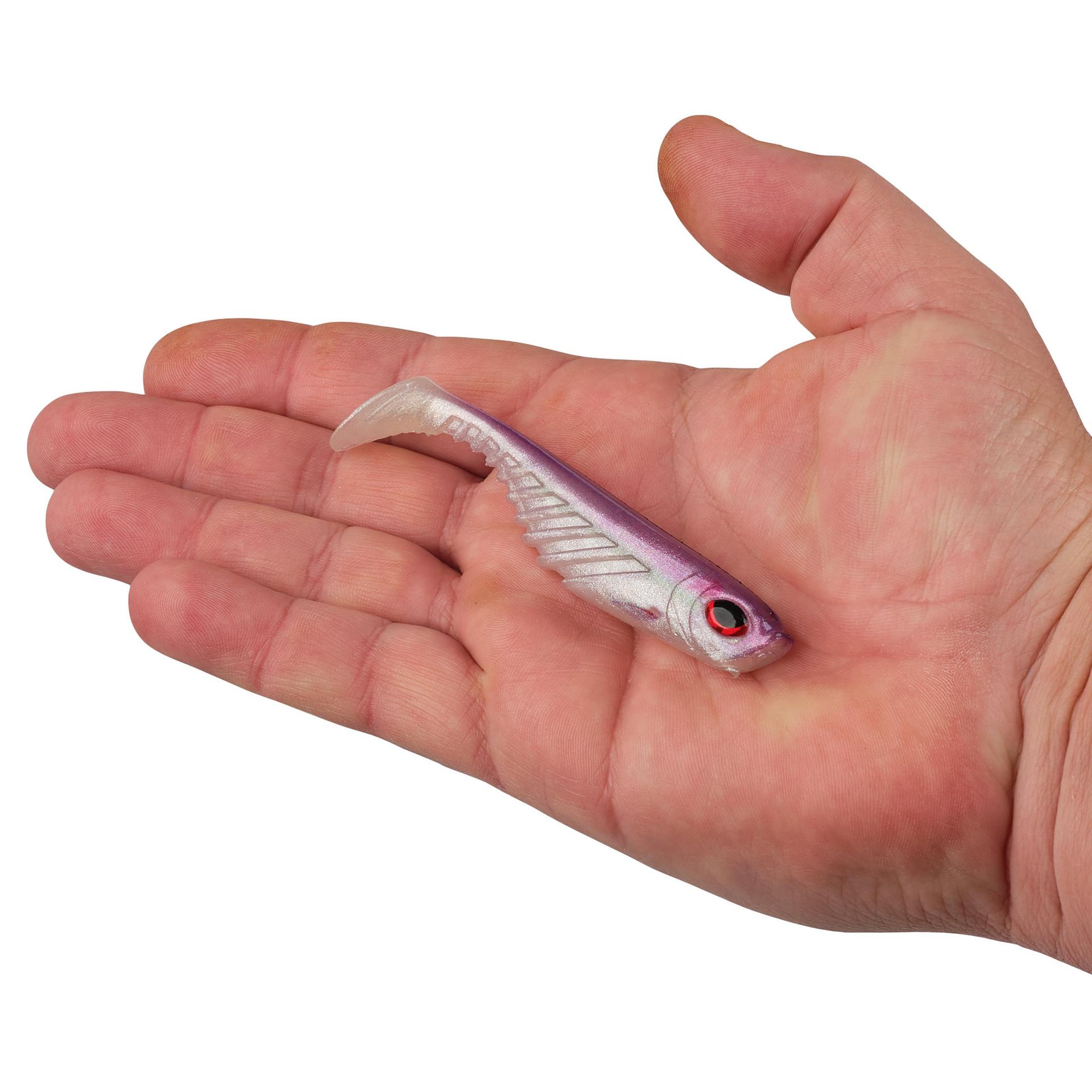 Berkley PowerBaitRippleShad 4in HDPurpleSmelt HAND | Berkley Fishing