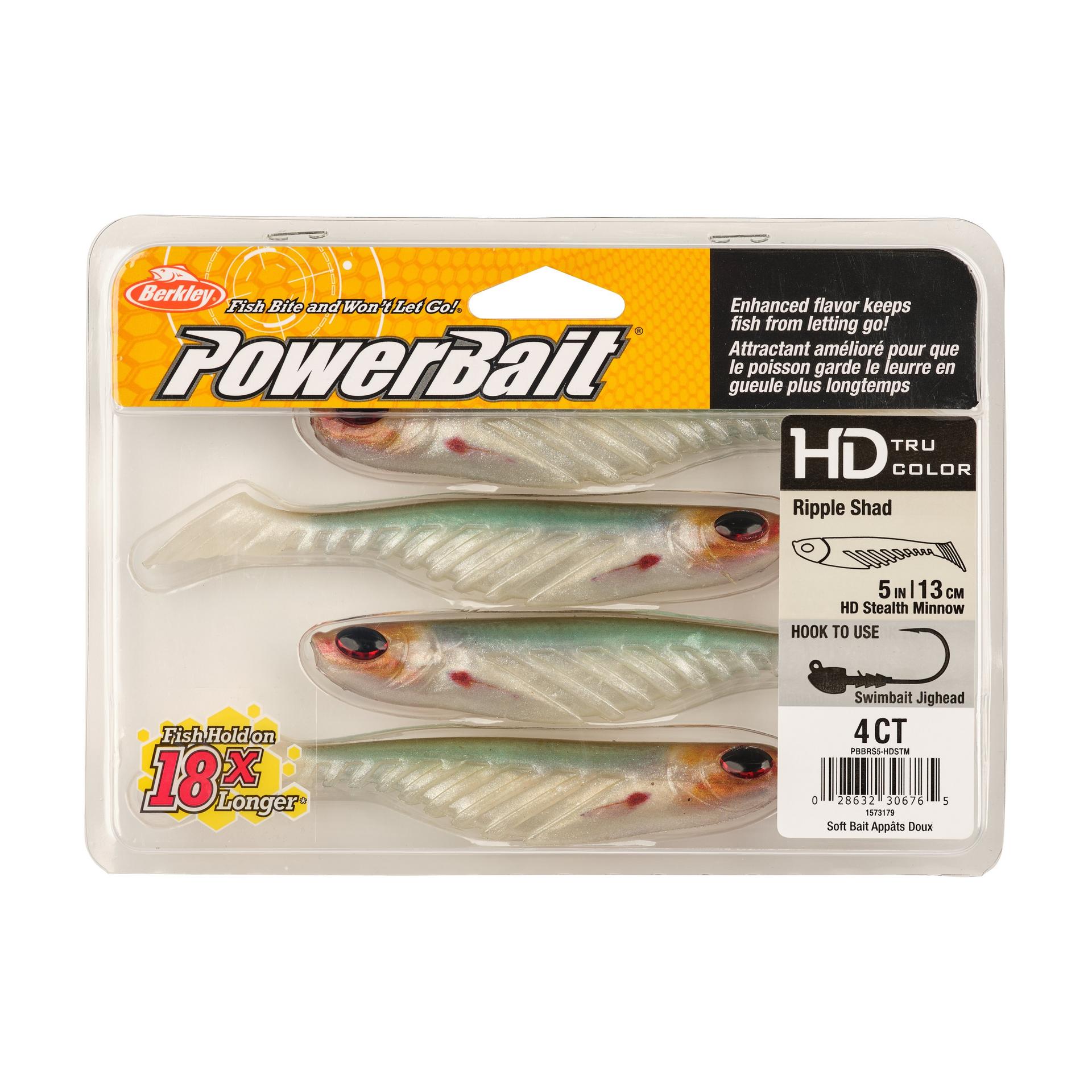 Berkley PowerBaitRippleShad 5in HDStealthMinnow PKG | Berkley Fishing