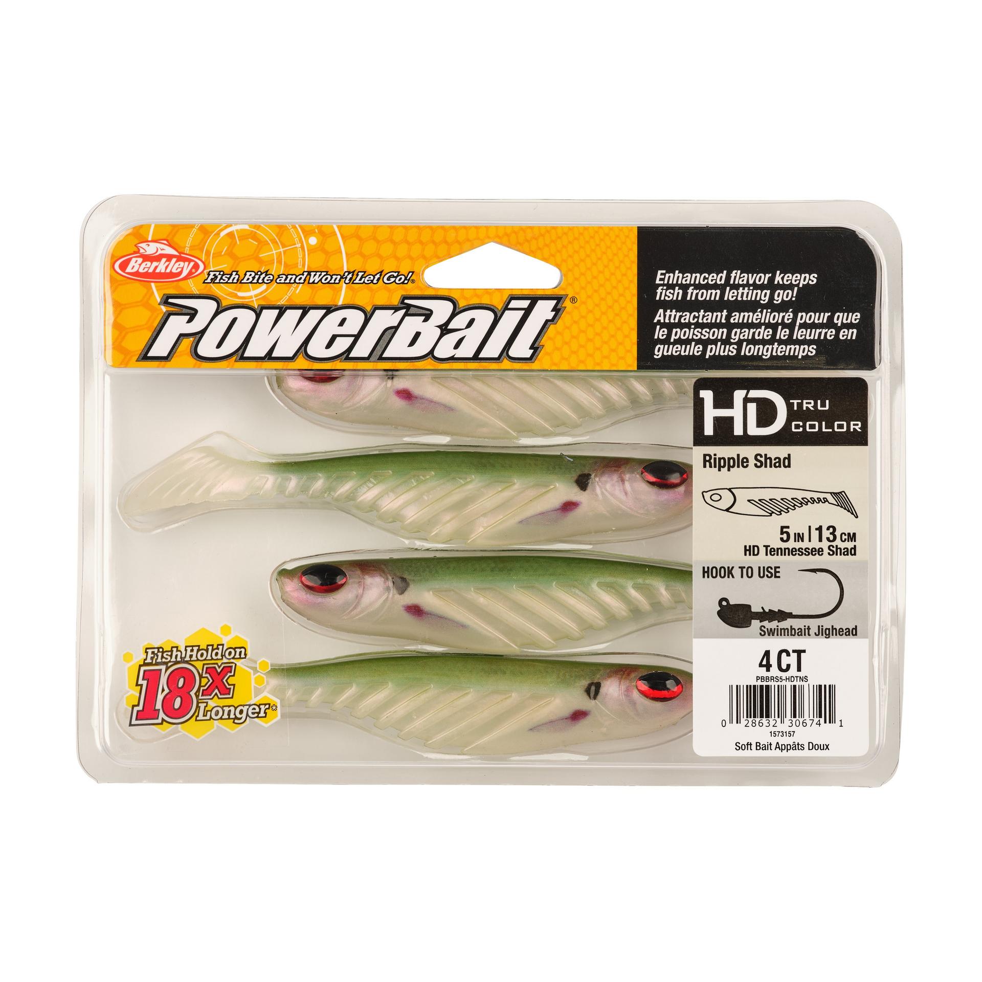 Berkley PowerBaitRippleShad 5in HDTennesseeShad PKG | Berkley Fishing