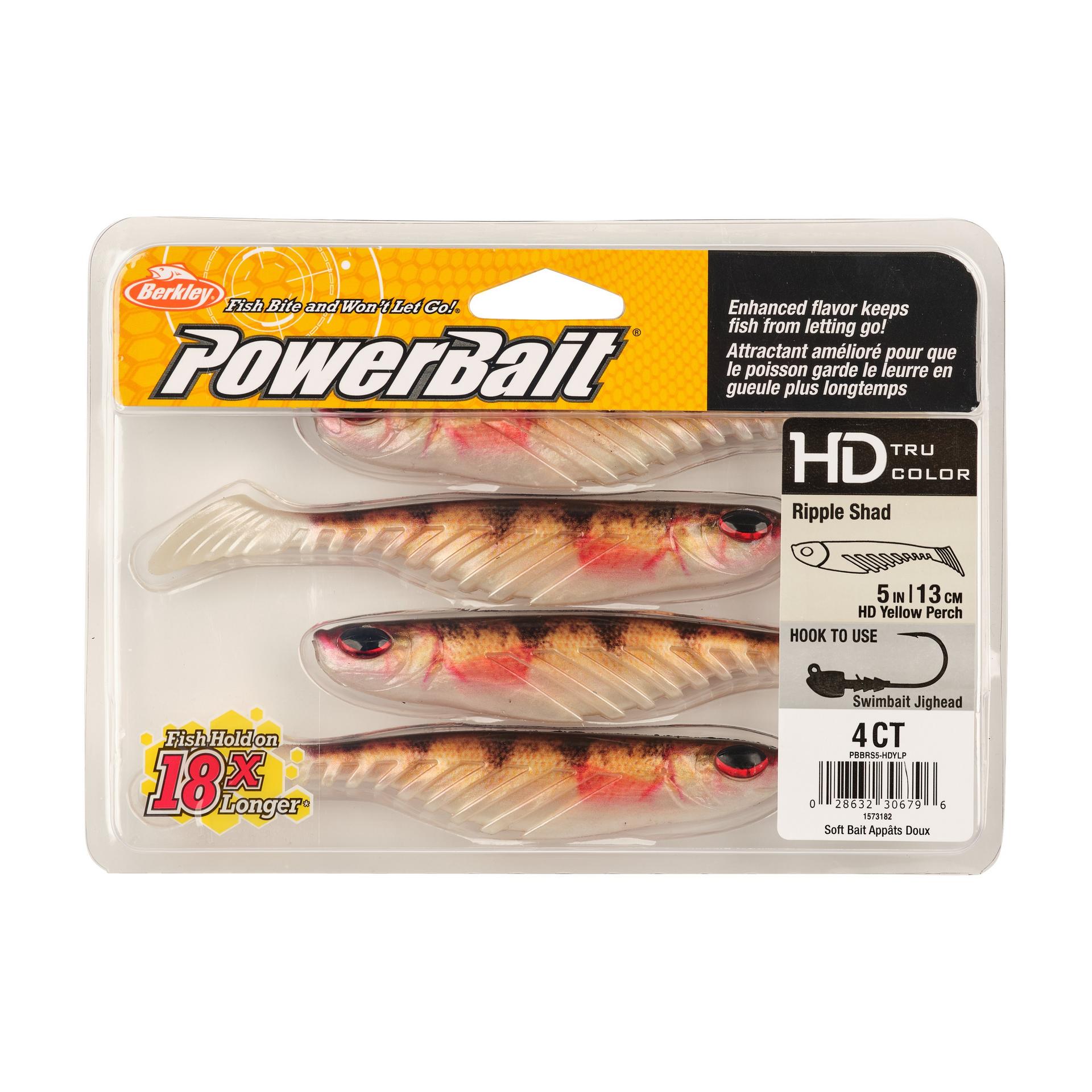 Berkley PowerBaitRippleShad 5in HDYellowPerch PKG | Berkley Fishing