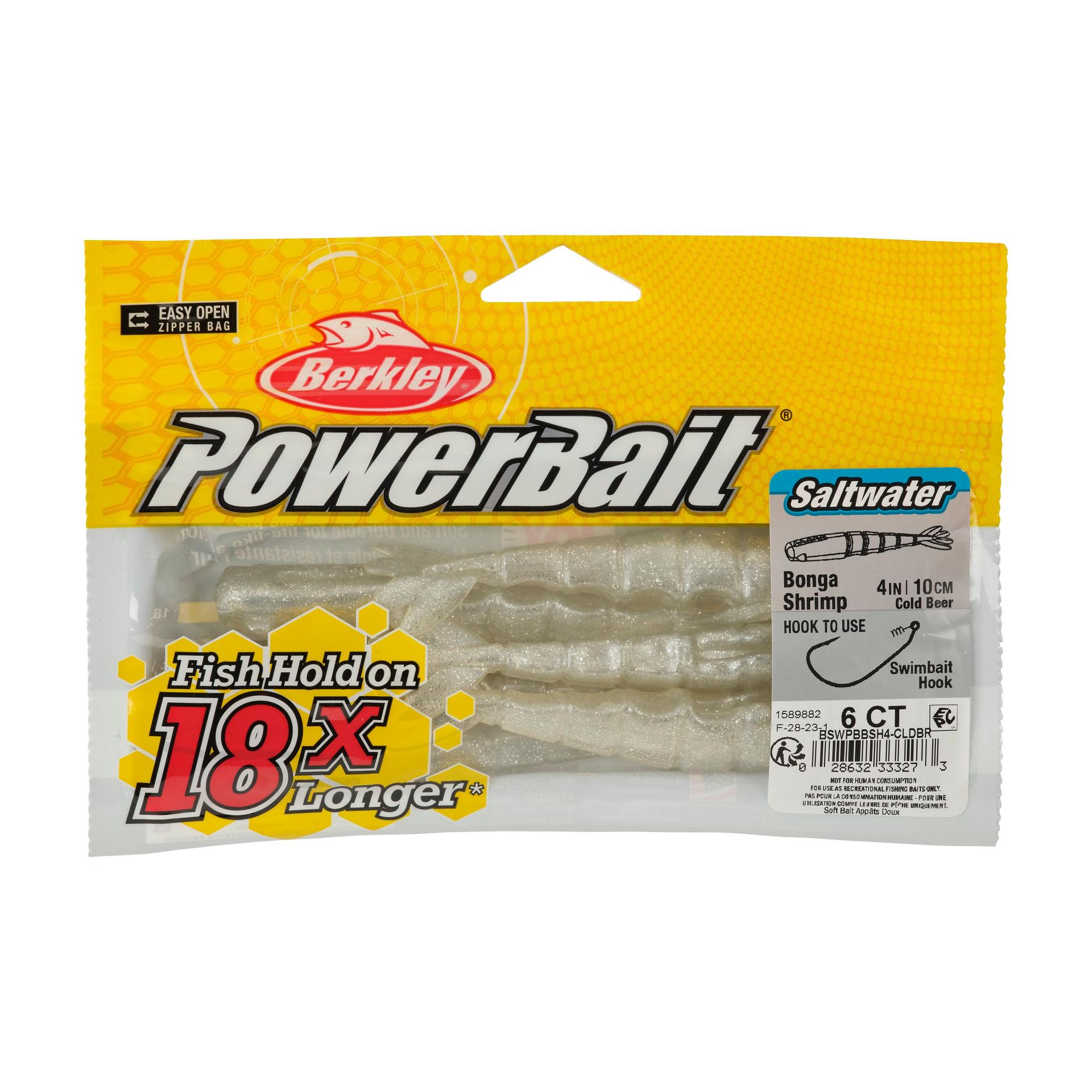 Berkley PowerBaitSaltwaterBongaShrimp ColdBeer 4in PKG | Berkley Fishing