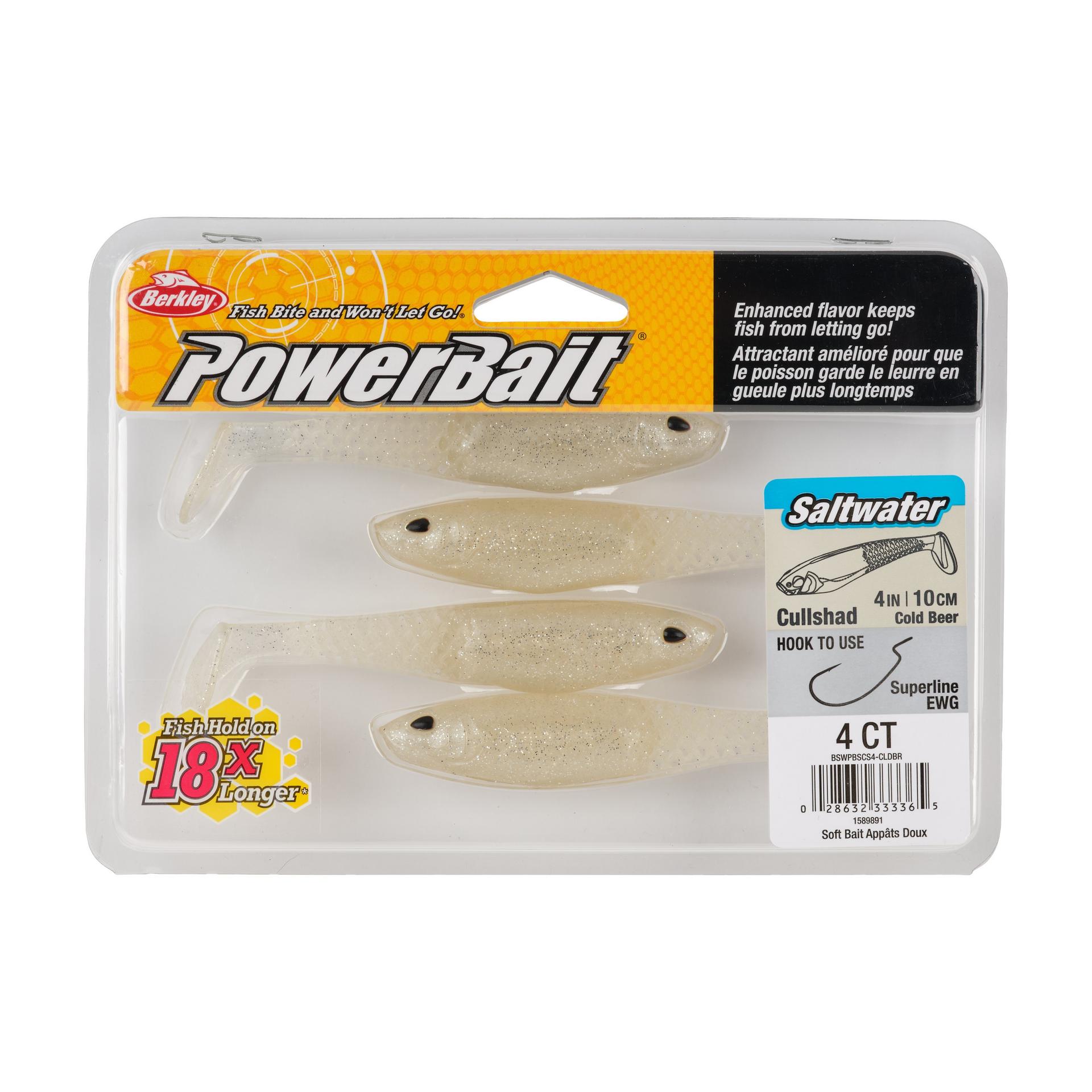 Berkley PowerBaitSaltwaterCullShad ColdBeer 4in PKG | Berkley Fishing