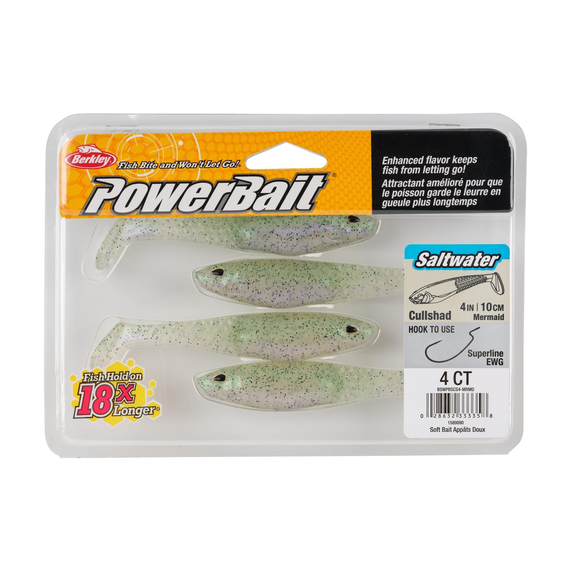 Berkley PowerBaitSaltwaterCullShad Mermaid 4in PKG | Berkley Fishing