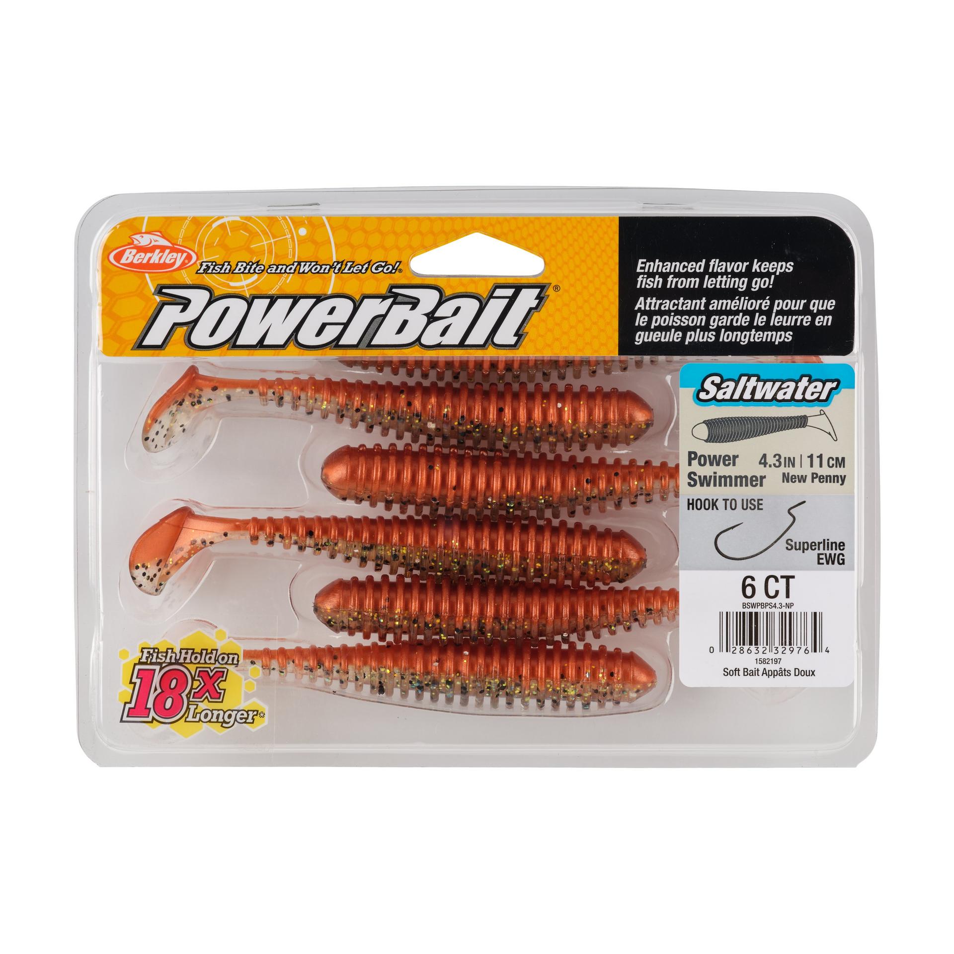 Berkley PowerBaitSaltwaterPowerSwimmer NewPenny 4.3in PKG | Berkley Fishing