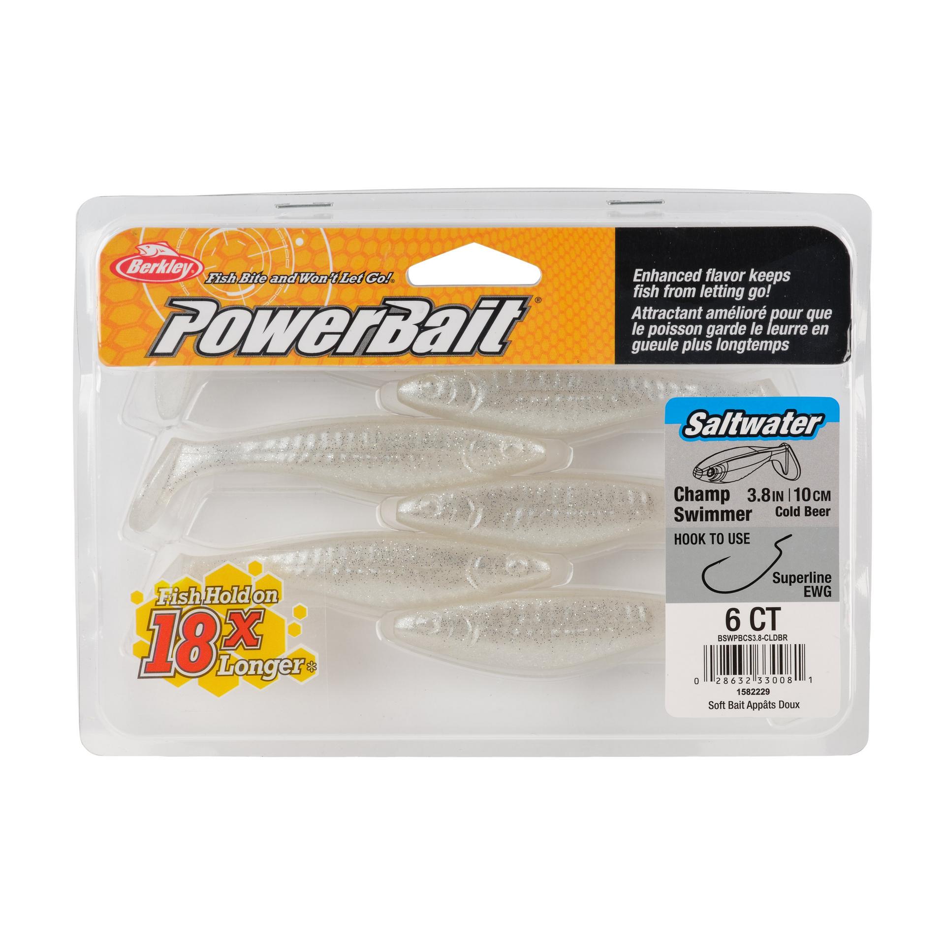 Berkley PowerBaitSaltwaterTheChampSwimmer ColdBeer 3.8in PKG | Berkley Fishing