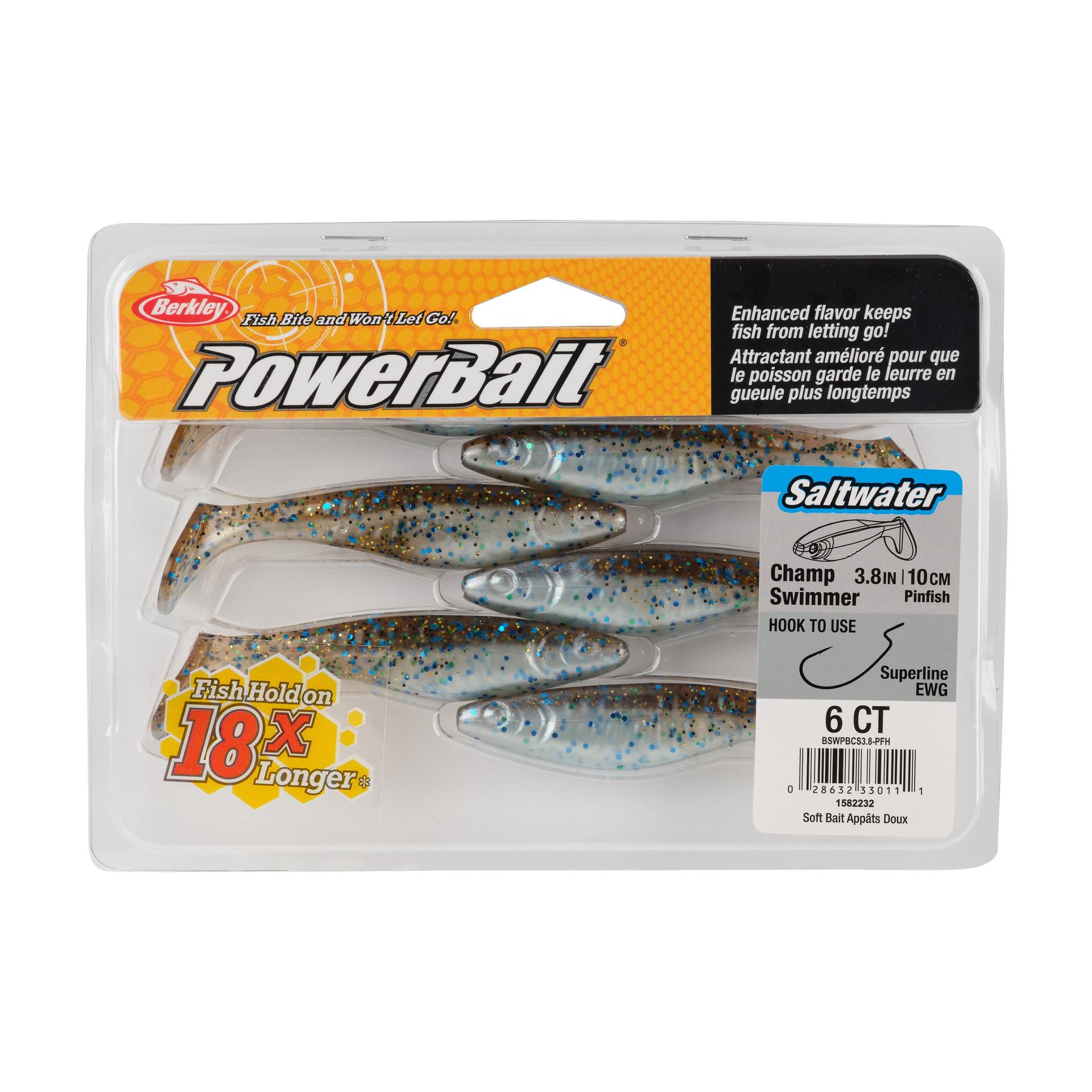 Berkley PowerBaitSaltwaterTheChampSwimmer Pinfish 3.8in PKG | Berkley Fishing