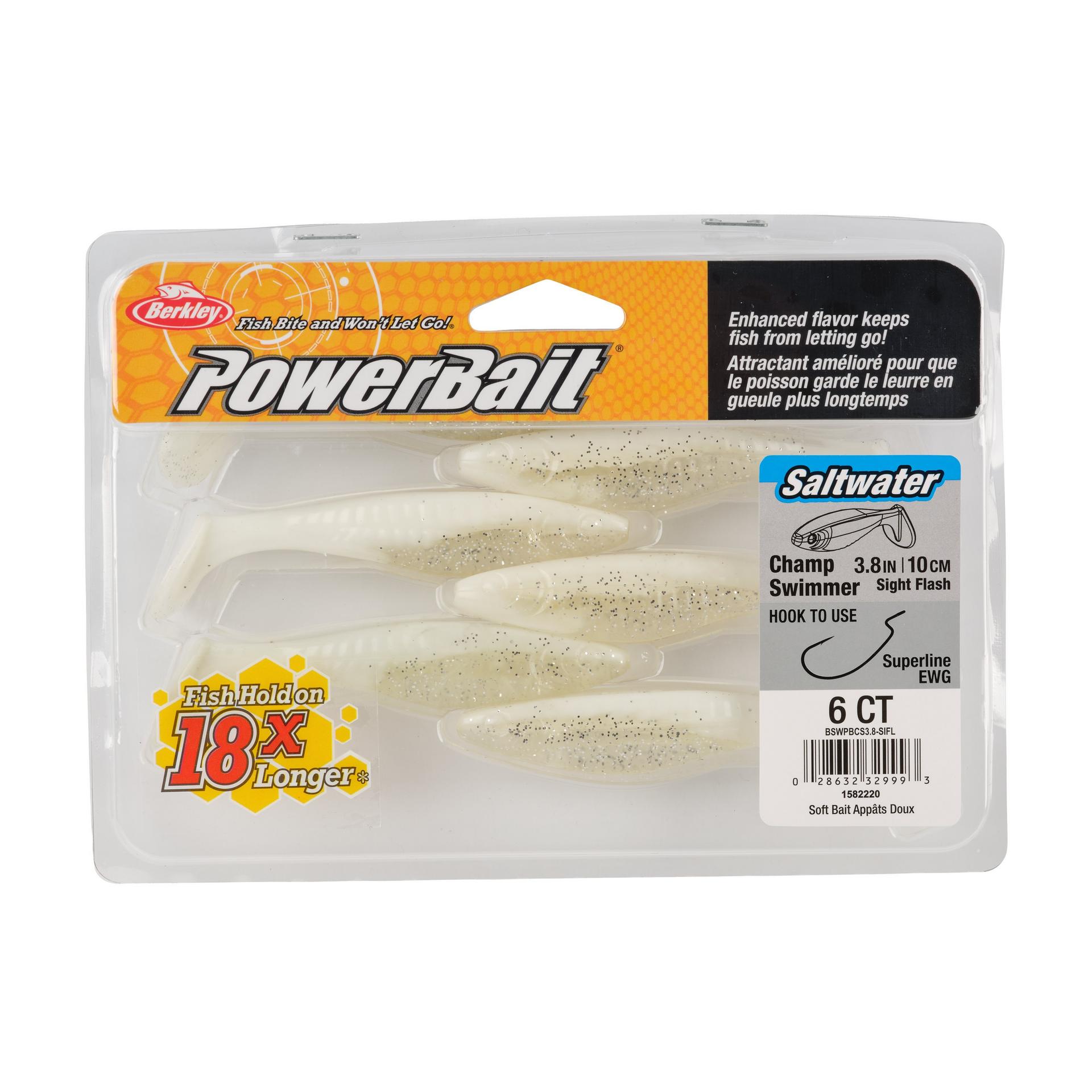 Berkley PowerBaitSaltwaterTheChampSwimmer SightFlash 3.8in PKG | Berkley Fishing