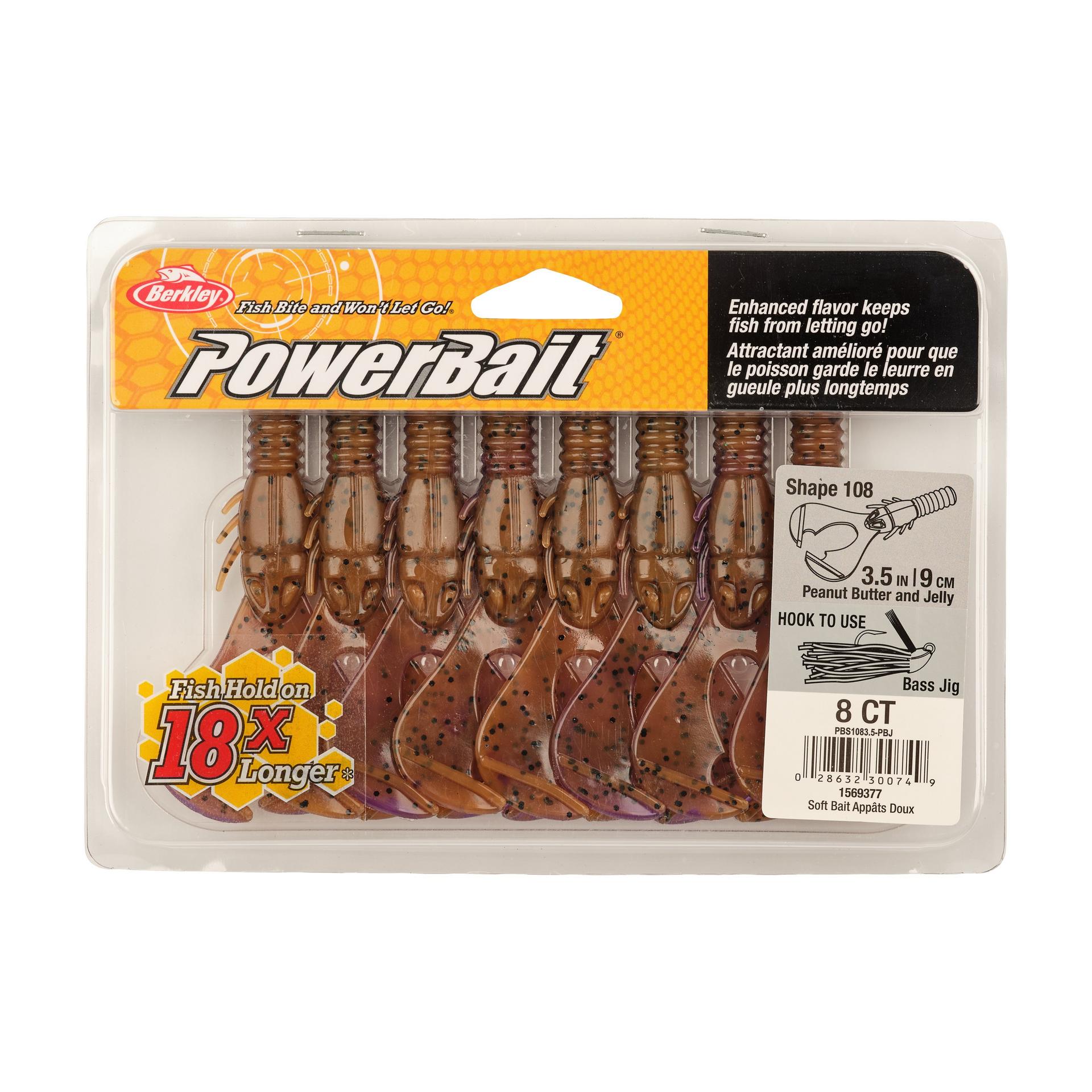 Berkley PowerBaitShape108 3.5in PeanutButterandJelly PKG | Berkley Fishing