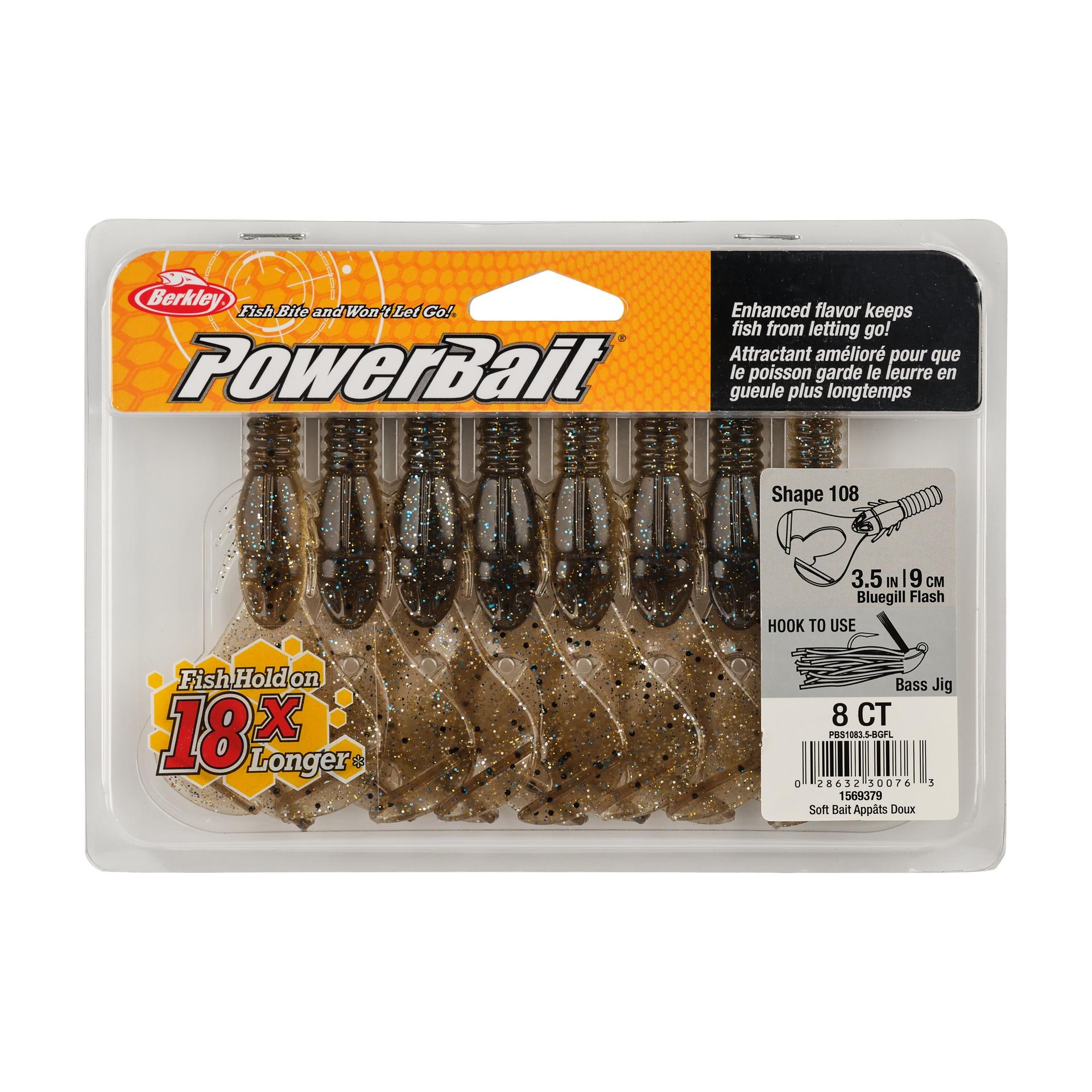 Berkley PowerBaitShape108 3.5in BluegillFlash PKG | Berkley Fishing