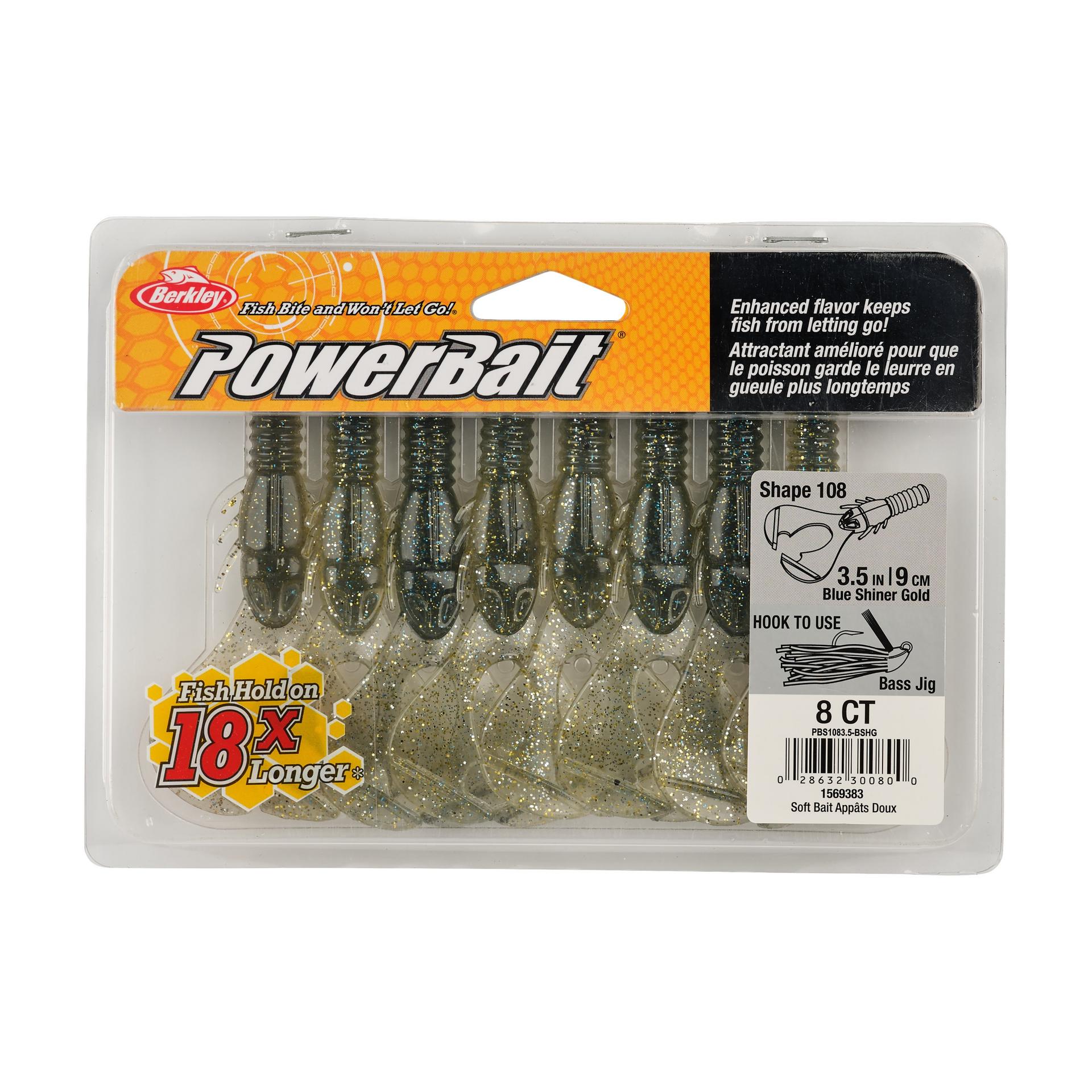 Berkley PowerBaitShape108 3.5in BlueShinerGold PKG | Berkley Fishing