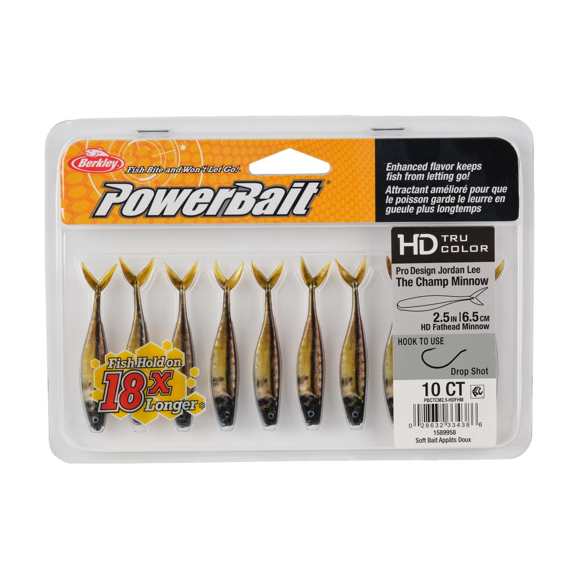 Berkley PowerBaitTheChampMinnow HDFatheadMinnow 2.5in PKG | Berkley Fishing