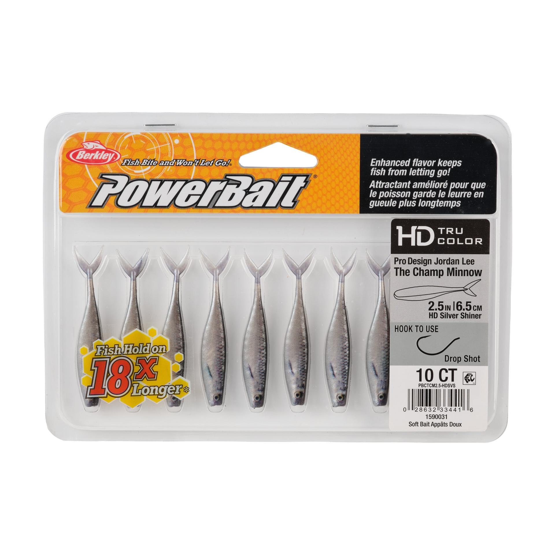 Berkley PowerBaitTheChampMinnow HDSilverShiner 2.5in PKG | Berkley Fishing