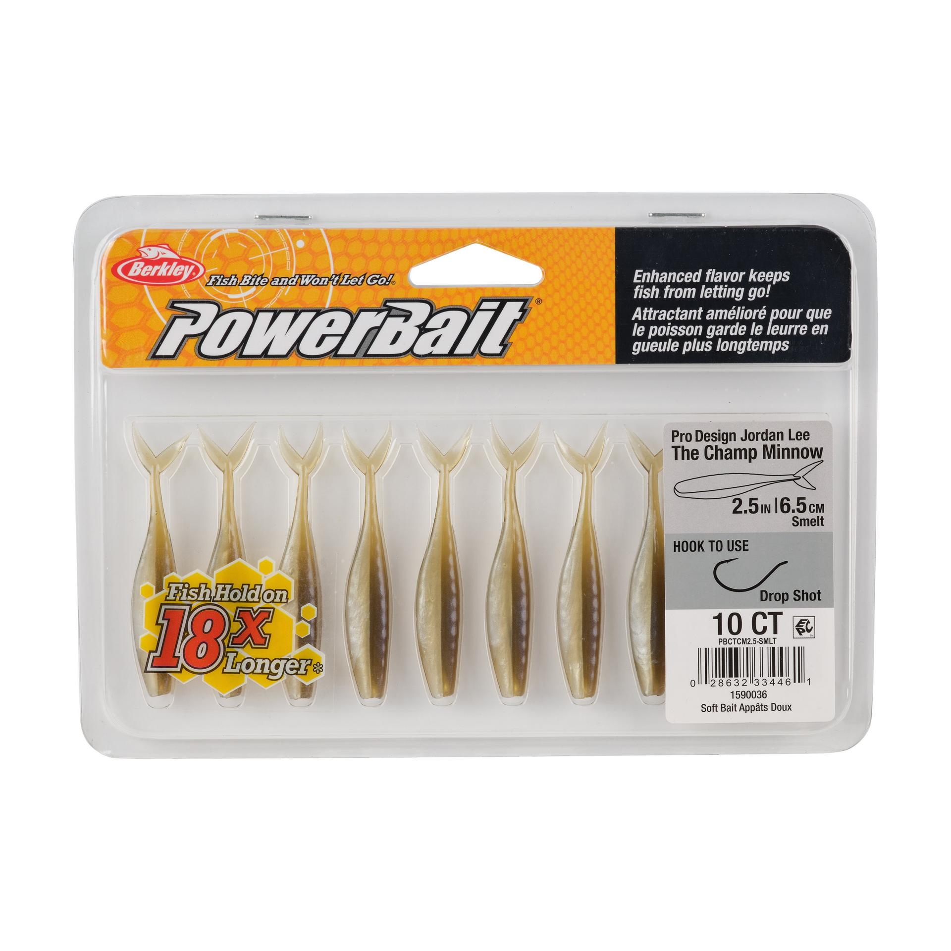 Berkley PowerBaitTheChampMinnow Smelt 2.5in PKG | Berkley Fishing