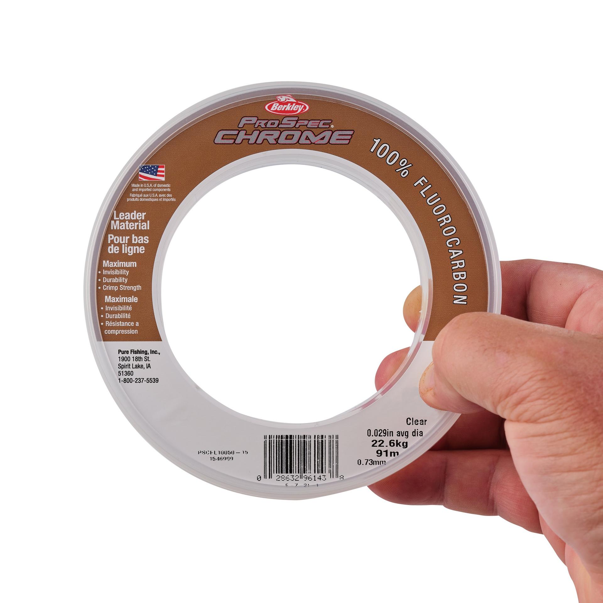 Berkley ProSpecChrome100FluoroLeader WristSpool Clear alt4 | Berkley Fishing