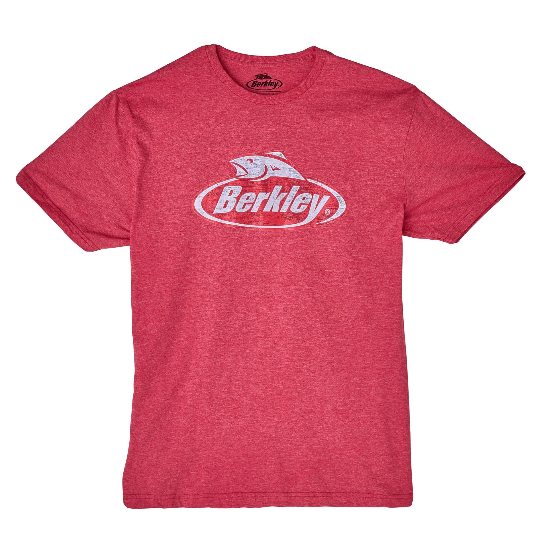 berkley fishing .com Short Sleeve Distressed Logo T-Shirt