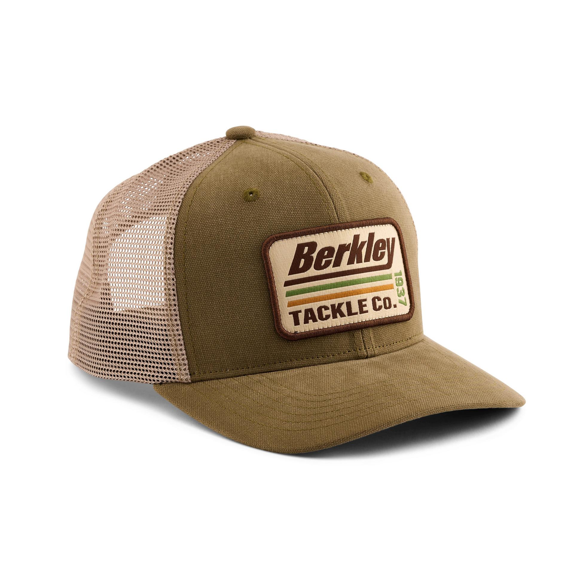 Berkley StriperTruckerHat Olive alt2 | Berkley Fishing